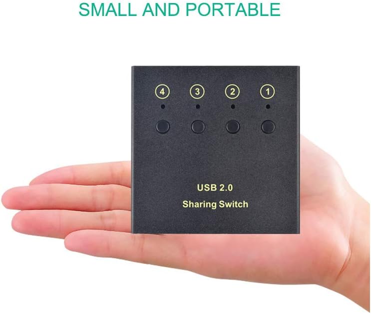 4 Port USB 2.0 Hub - Share 2 USB Devices Among 4 PCs, Mouse,... - Image 5