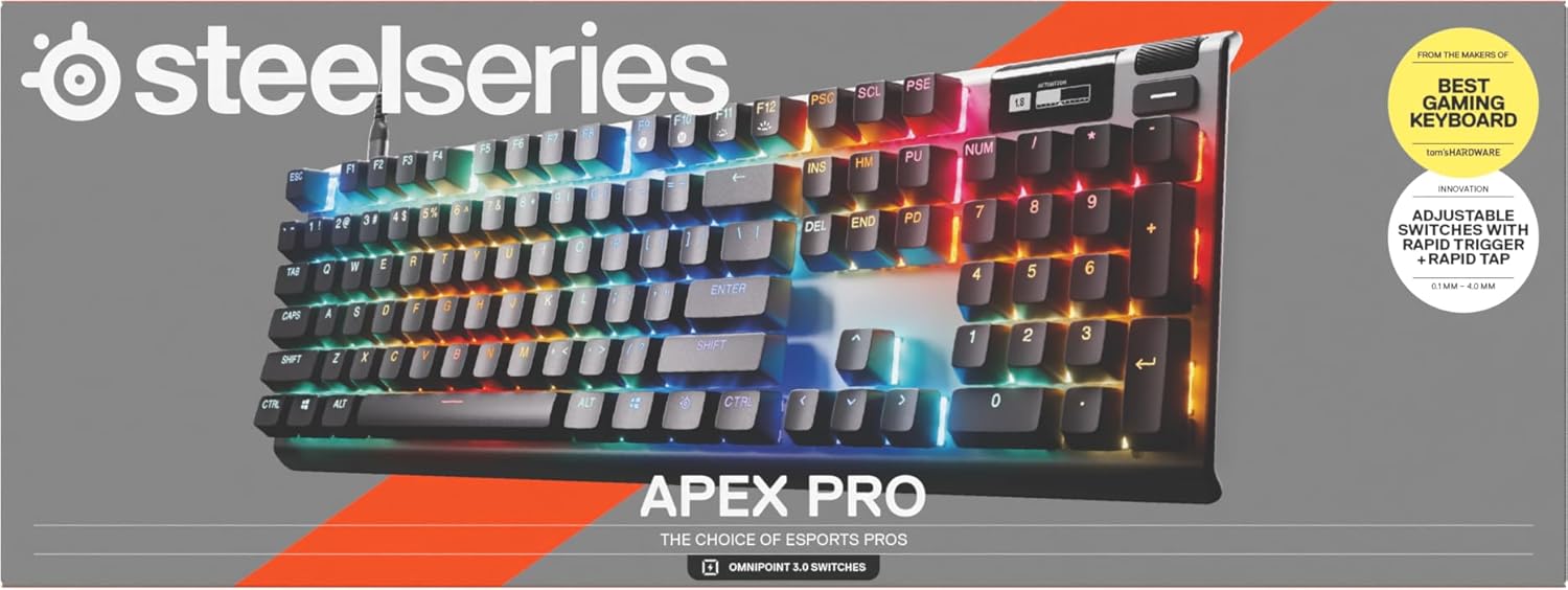 SteelSeries Apex Pro Gen 3 - Gaming Keyboard - Hall Effect S... - Image 13