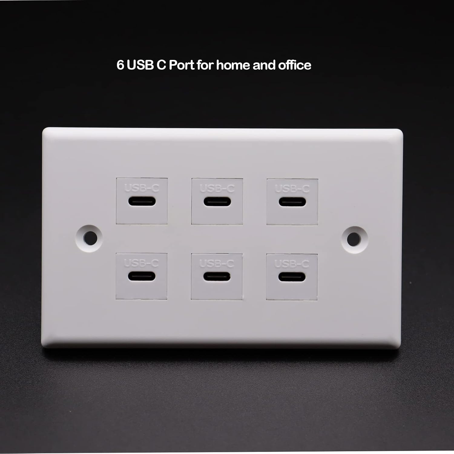 USB C Charger Wall Outlet Plate, LOKEKE 6 Ports USB Type C P... - Image 6