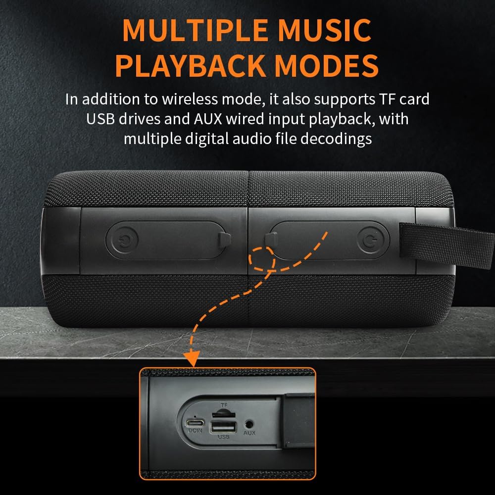 CYBORIS 2 in 1 Portable Splittable 40W Dual Bluetooth Speake... - Image 7