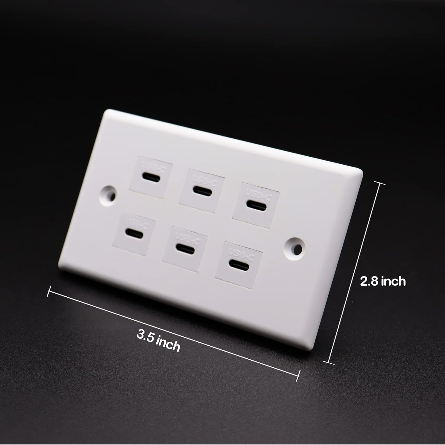 USB C Charger Wall Outlet Plate, LOKEKE 6 Ports USB Type C P... - Image 7