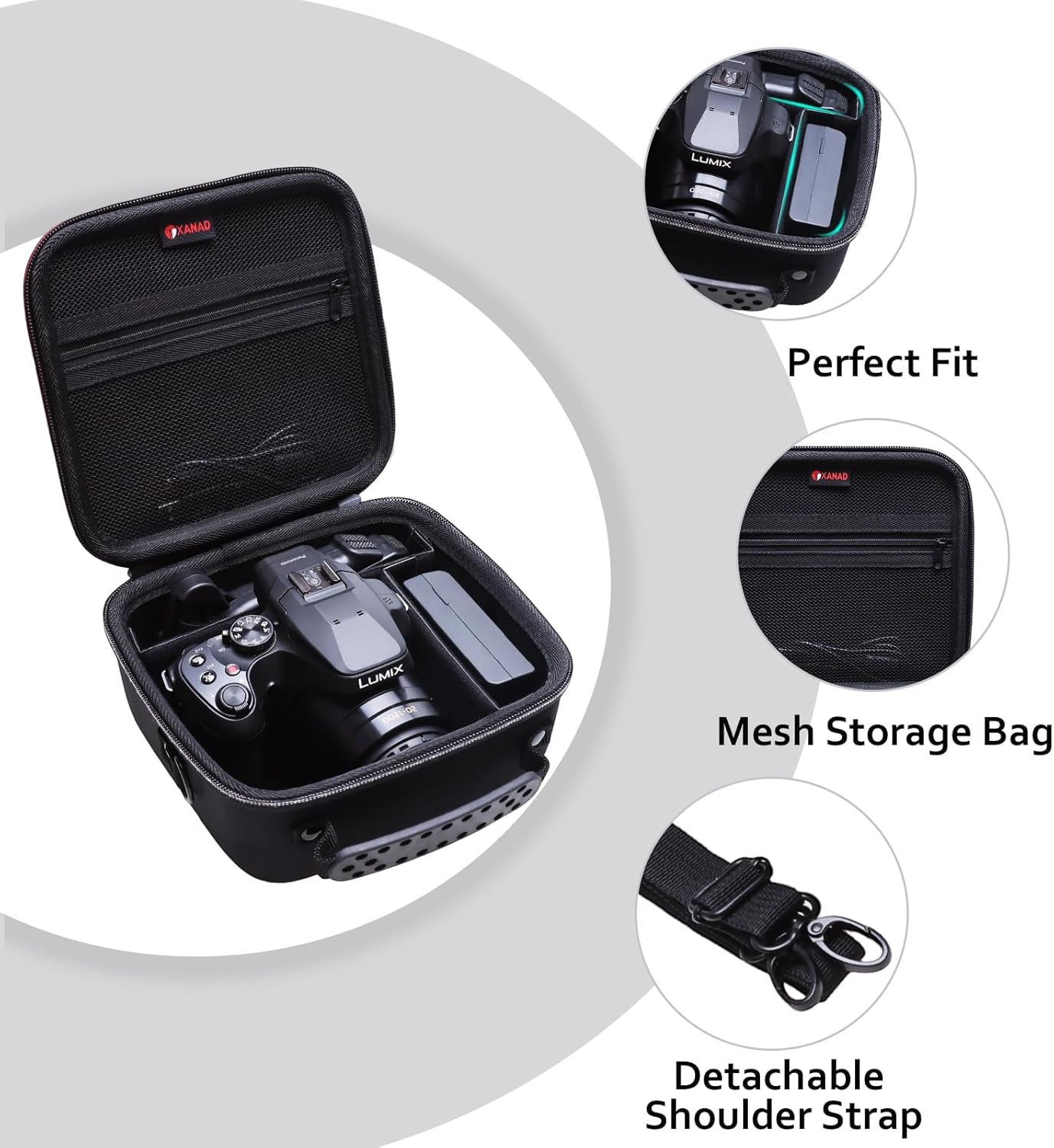 XANAD DSLR Hard Cameras Case Canon EOS 2000D/ 4000D DSLR, EO... - Image 6