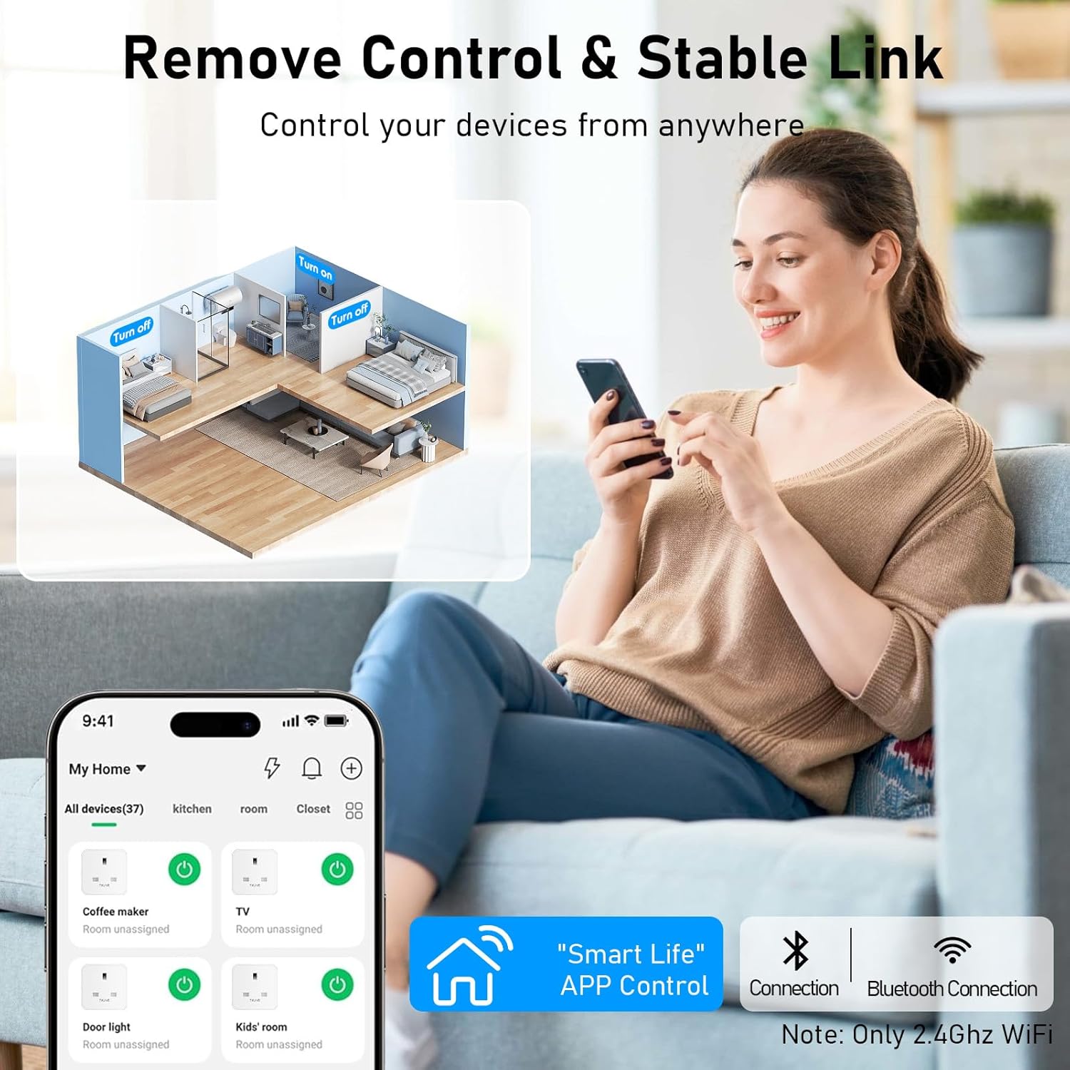 Smart Plug, TVLIVE 2 Pack Smart Plugs Work that with Alexa (... - Image 4