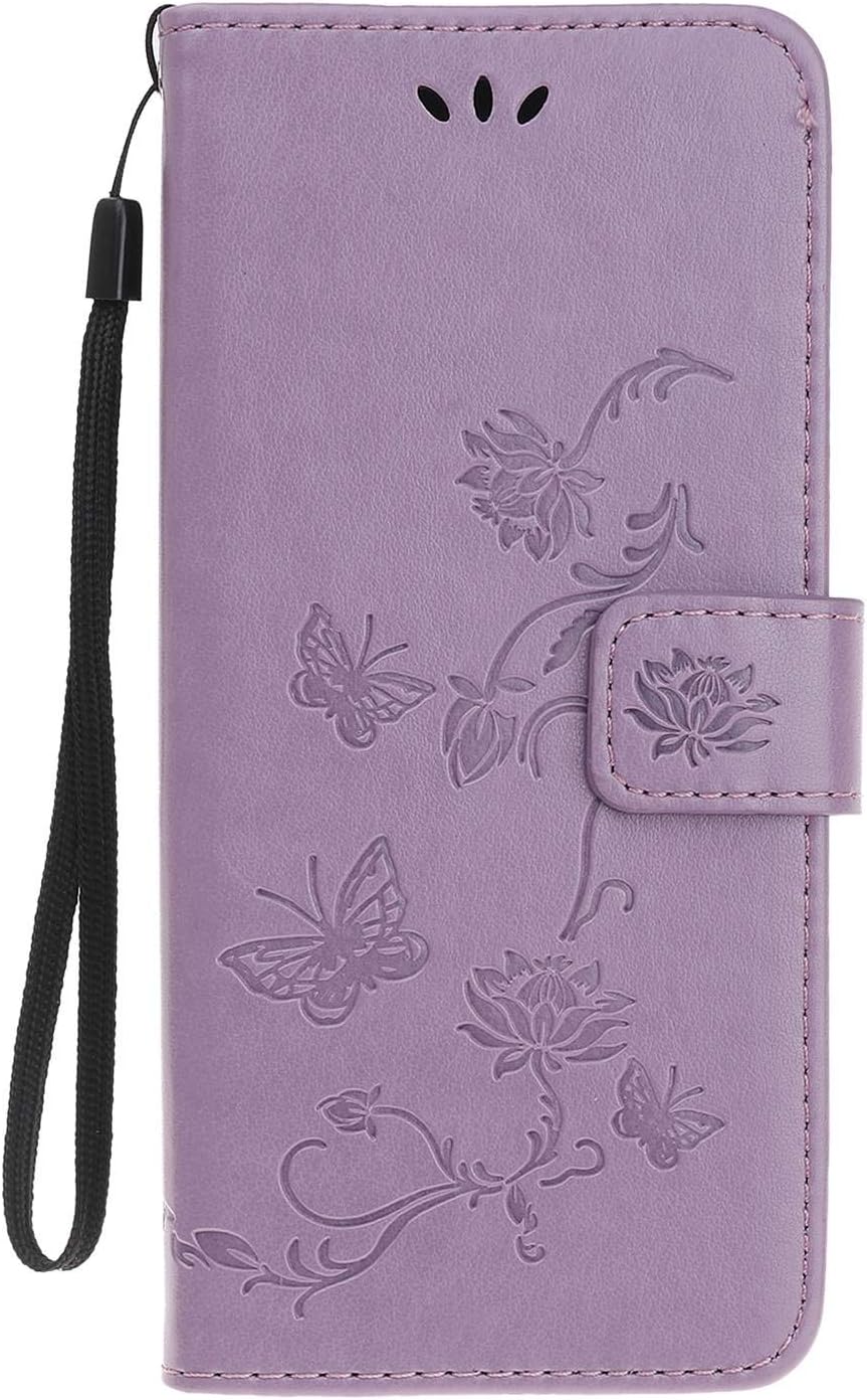 Samsung Galaxy A20E Case Flip Cover PU Leather Wallet Lotus ... - Image 2