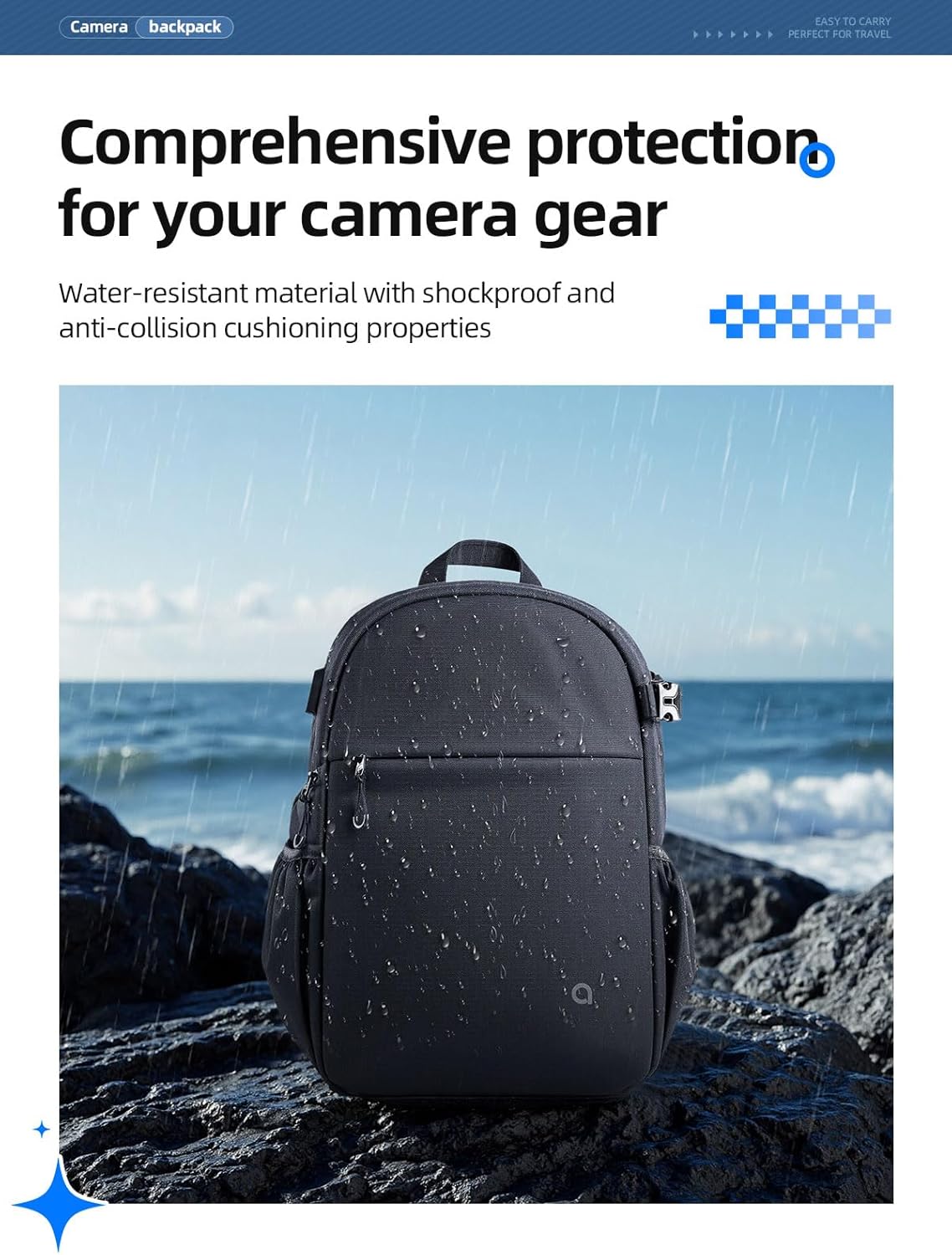 llano Camera Backpack for DSLR/SLR/Mirrorless – Water-Resist... - Image 7