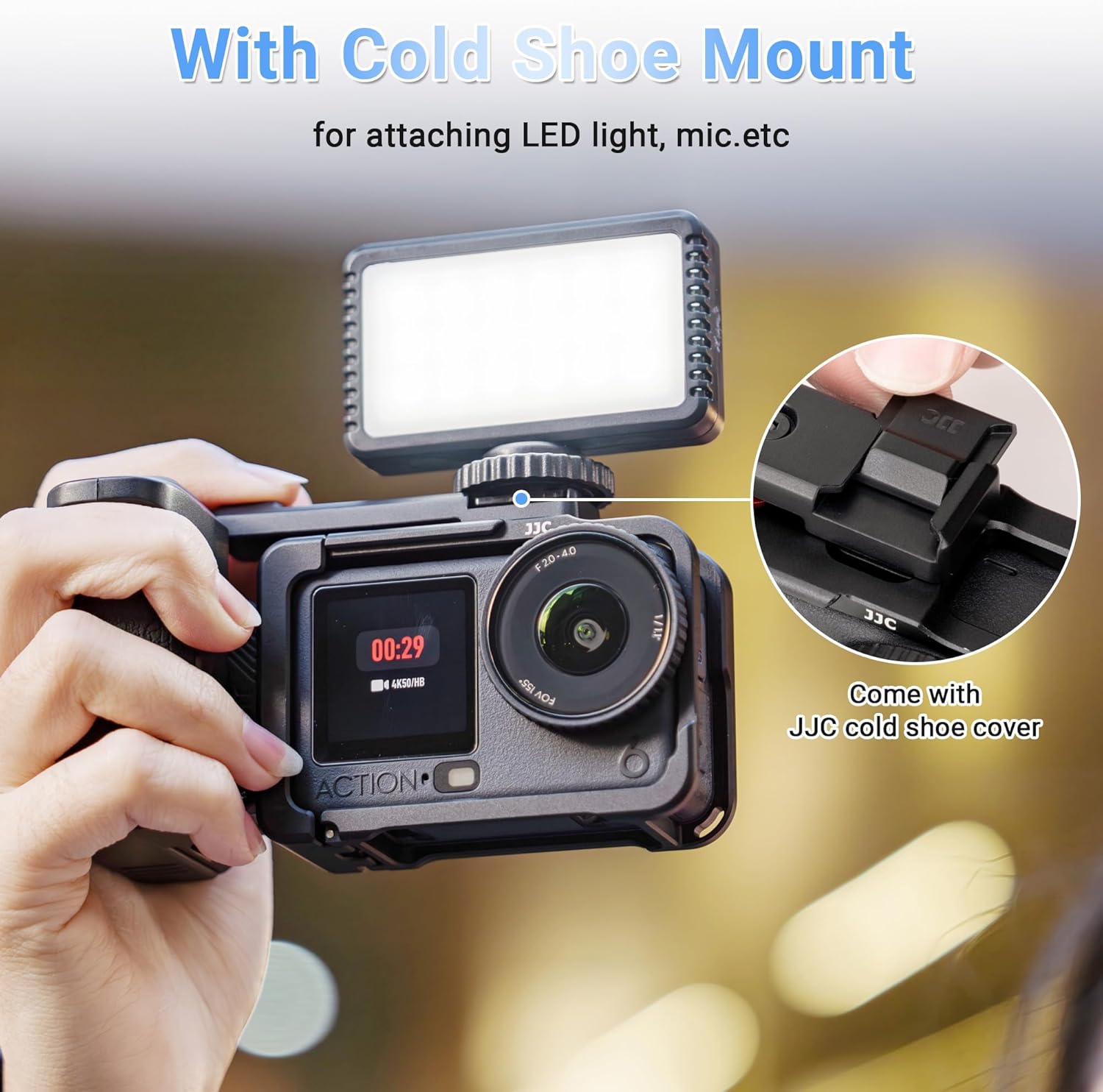 JJC Osmo Action 6 Cage Street Grip Kit,Aluminium Protective ... - Image 5