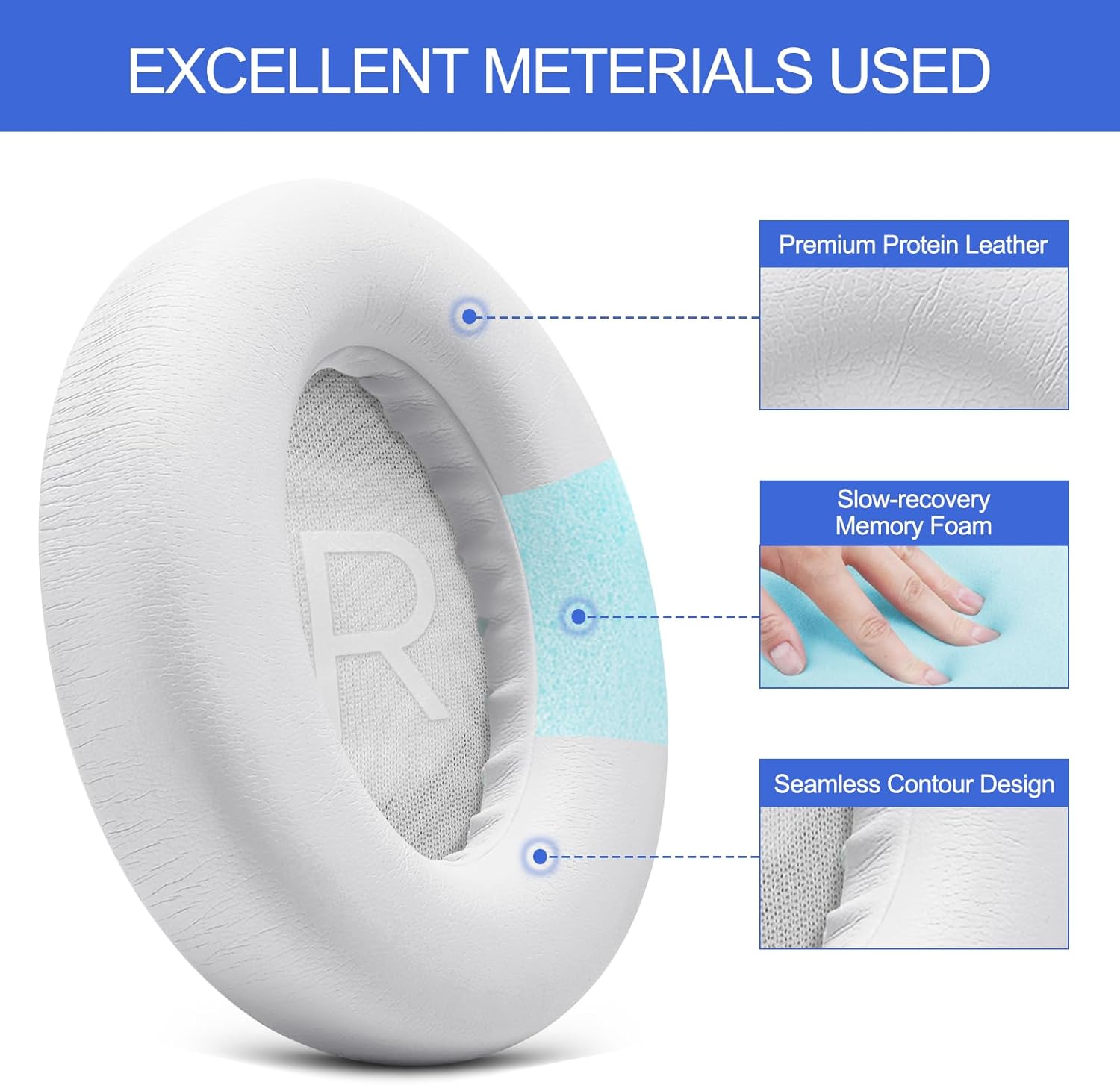 Replacement Ear Pads for Bose NC700 Noise Cancelling Headpho... - Image 5