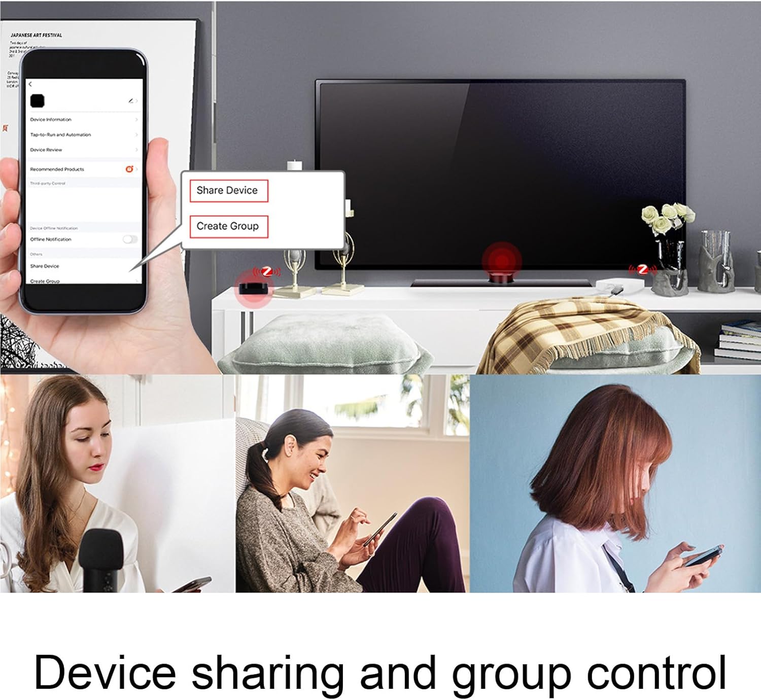 Mini Smart Remote Control, Universal IR RF Remote Control, S... - Image 8