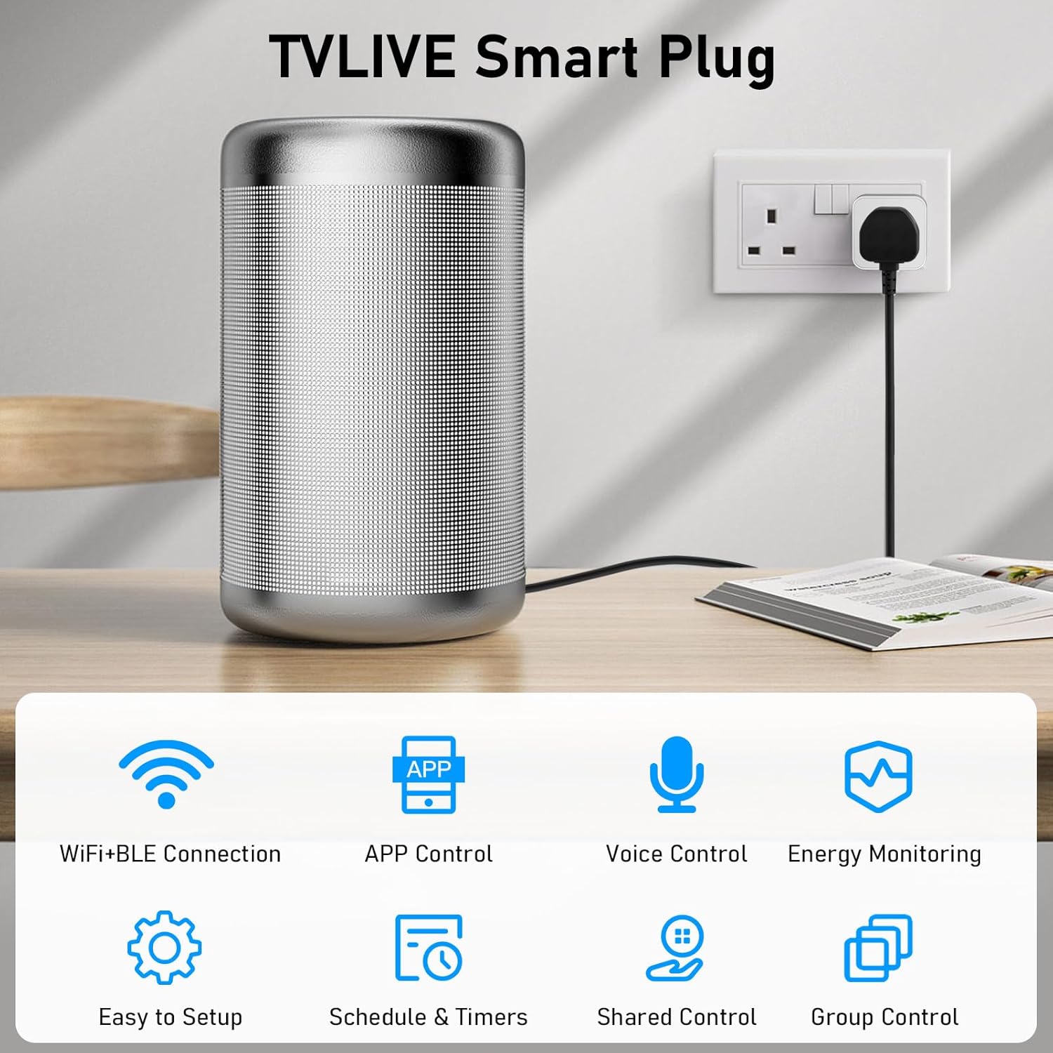 Smart Plug, TVLIVE 2 Pack Smart Plugs Work that with Alexa (... - Image 3