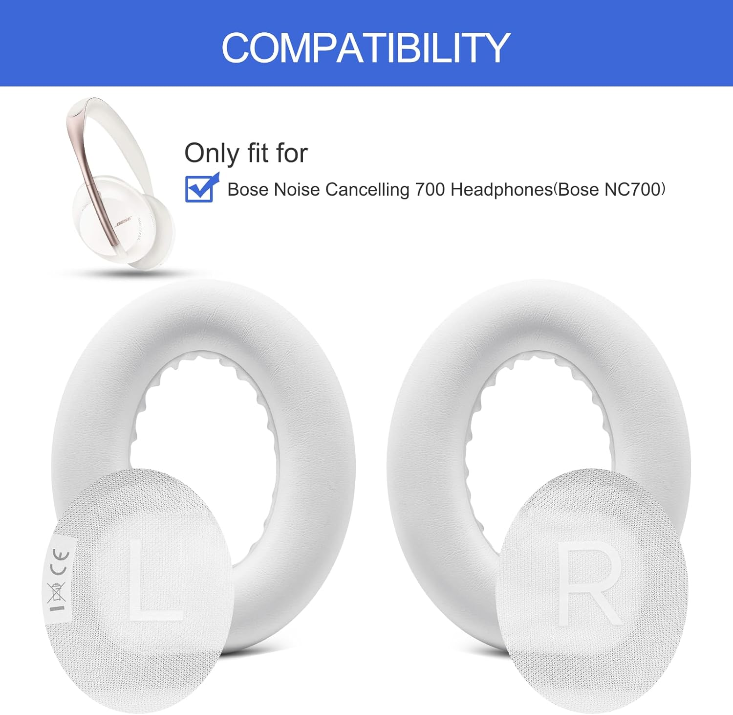 Replacement Ear Pads for Bose NC700 Noise Cancelling Headpho... - Image 3