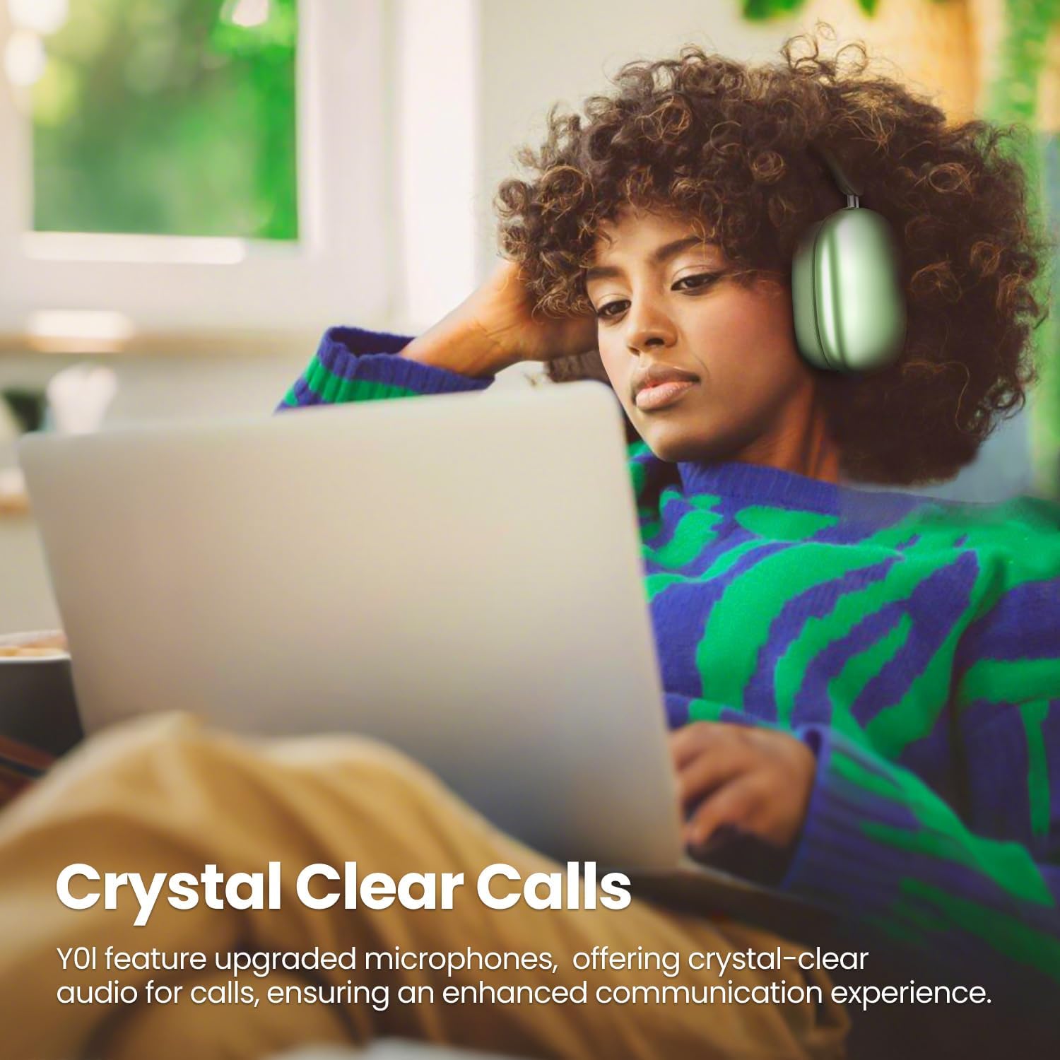 Wentronic Y01 Wireless Over Ear Headphones, Noise Canceling ... - Image 6