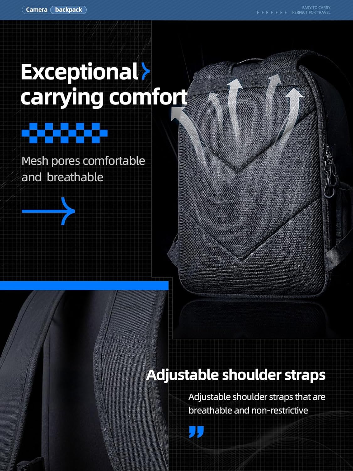 llano Camera Backpack for DSLR/SLR/Mirrorless – Water-Resist... - Image 6