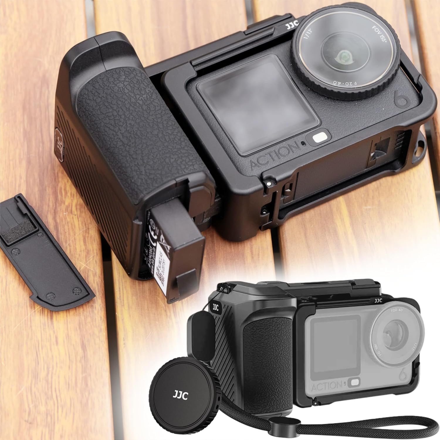 JJC Osmo Action 6 Cage Street Grip Kit,Aluminium Protective ...