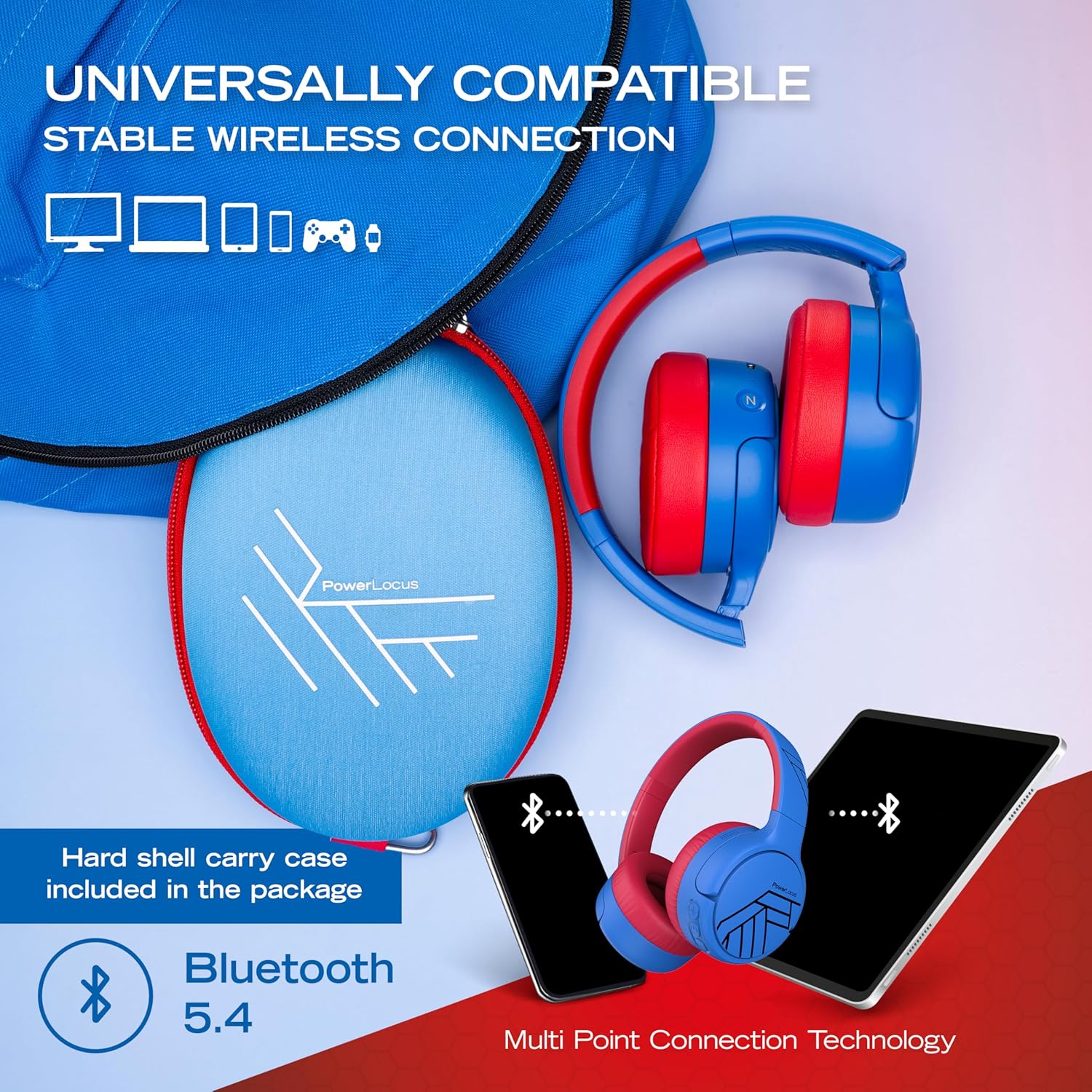 PowerLocus Kids Active Noise Cancelling Headphones, 74/85/94... - Image 7