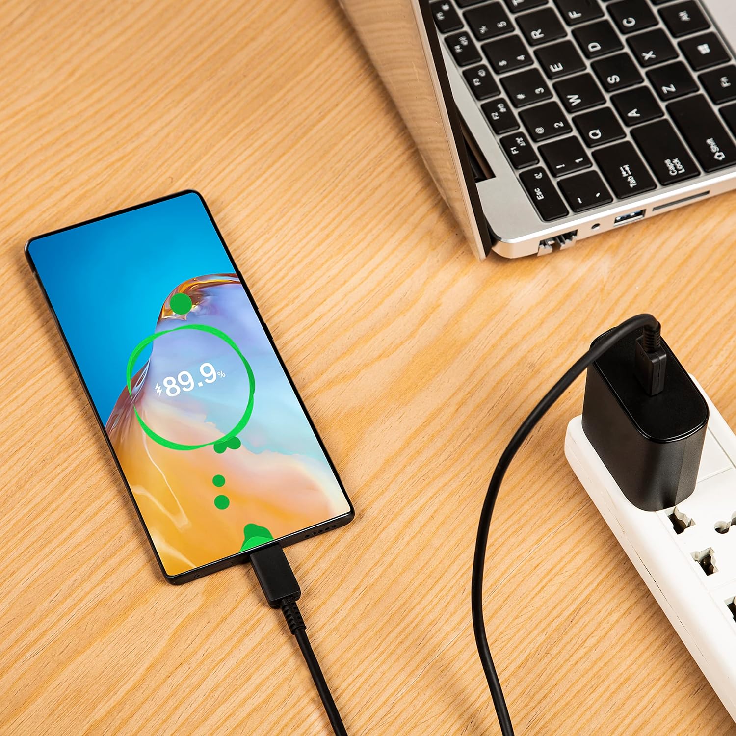 25W Samsung Phone Fast Charger Plug With 6 FT USB C Cable Co... - Image 7