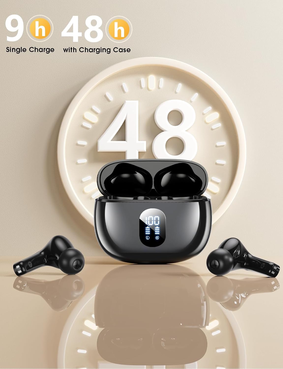 Wireless Earbuds, Bluetooth 5.4 Headphones in Ear 3D Bass St... - Image 4