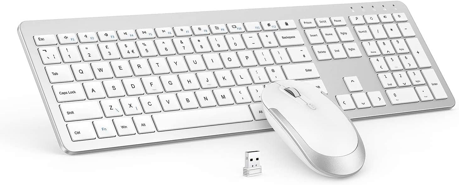 seenda Wireless Keyboard and Mouse Set, SK38 Ultra Slim Quie... - Image 2