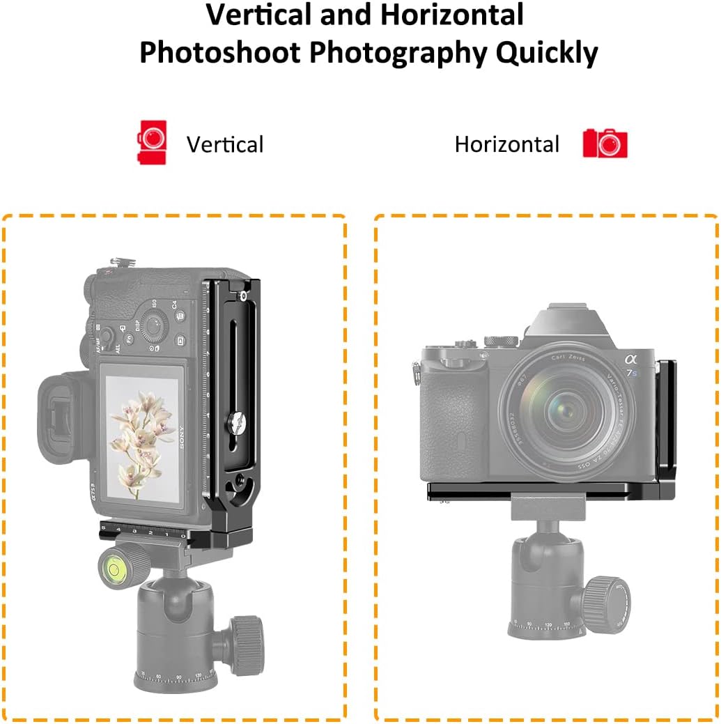 DSLR L Bracket Horizontal Vertical Camera Mount Tripod Quick... - Image 3