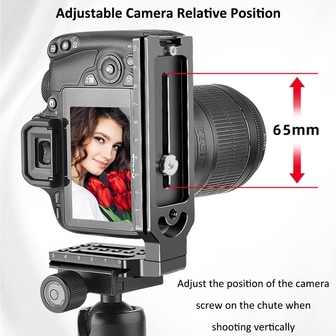 DSLR L Bracket Horizontal Vertical Camera Mount Tripod Quick... - Image 5
