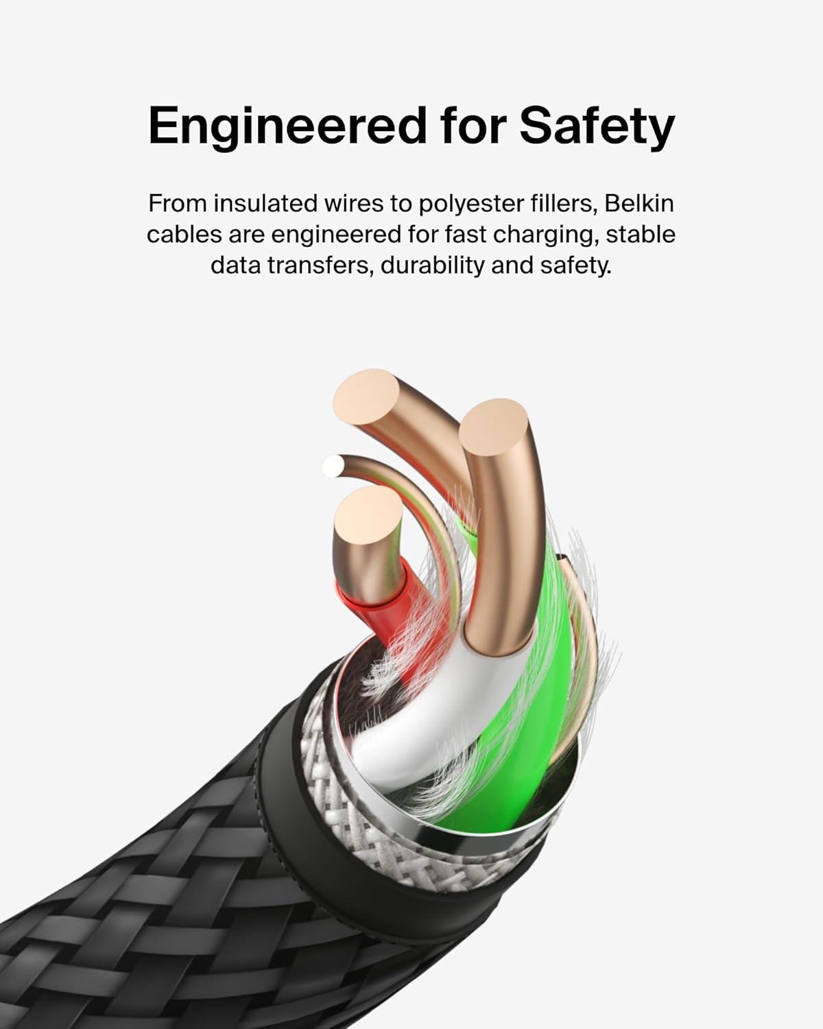 Belkin BoostCharge Braided USB C charger cable, USB-C to USB... - Image 7