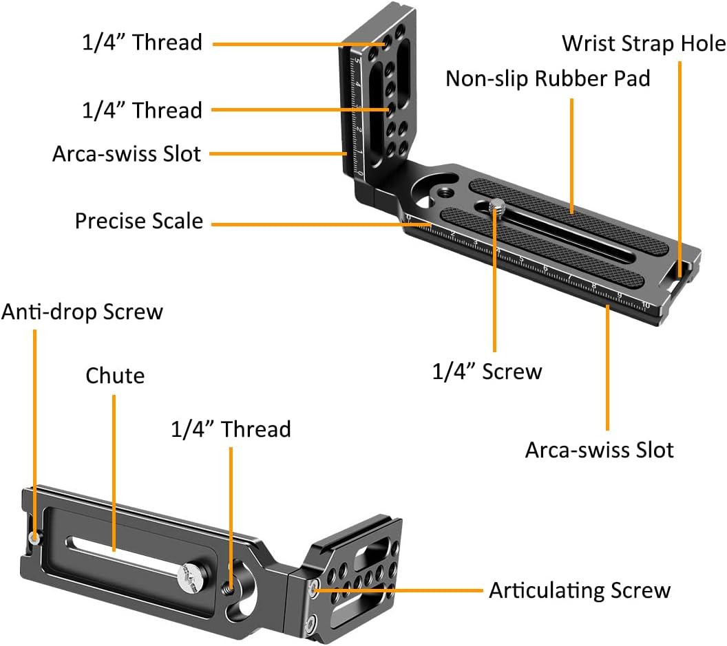 DSLR L Bracket Horizontal Vertical Camera Mount Tripod Quick... - Image 7