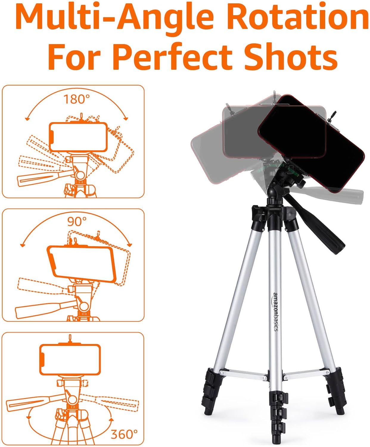 Amazon Basics 127 cm (50-Inch) Aluminium Universal Smartphon... - Image 4