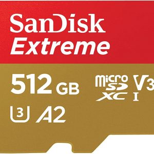 SanDisk 512GB Extreme microSDXC card +SD adapter, microSD ca…