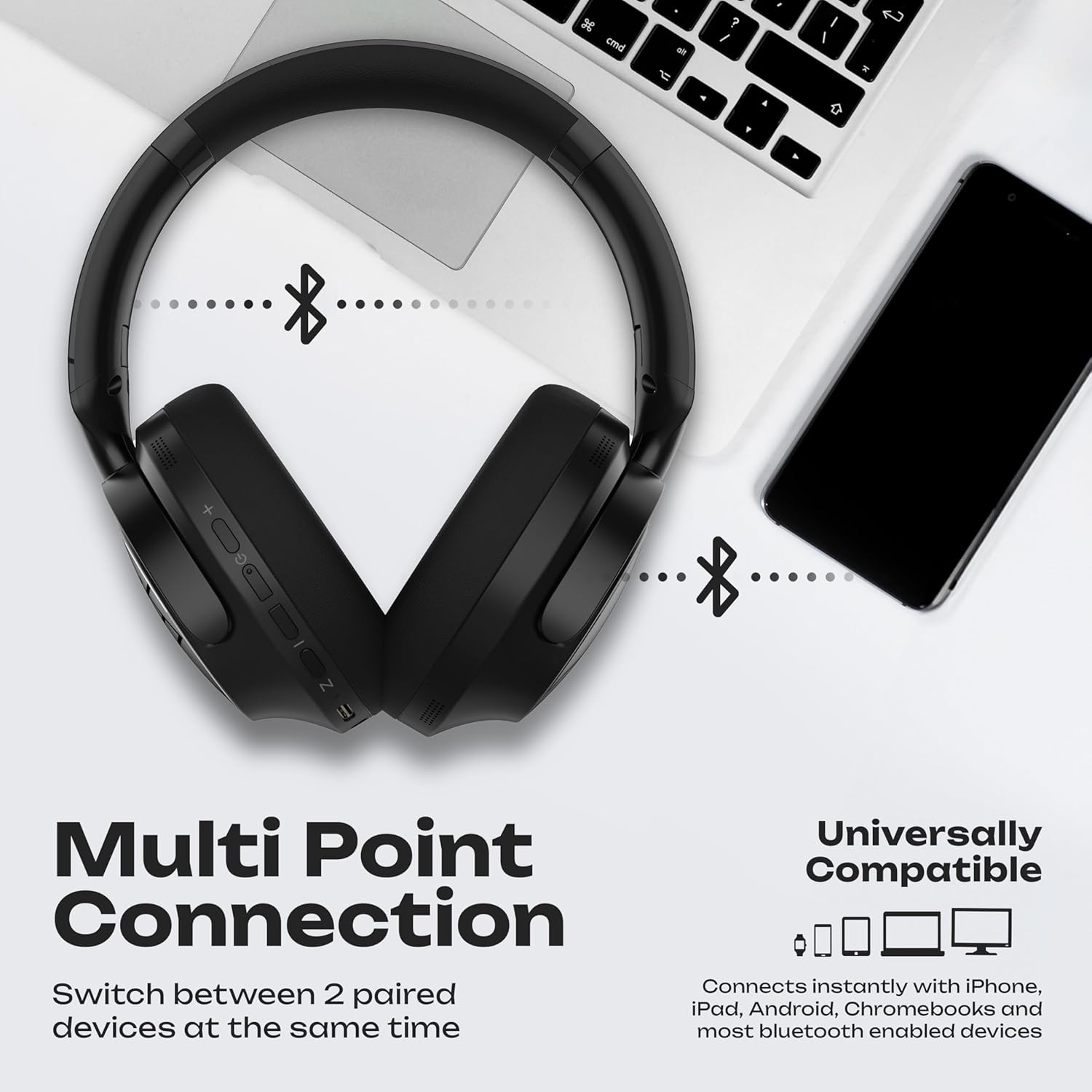 PowerLocus Active Noise Cancelling, 70 Hours Playtime Over E... - Image 7