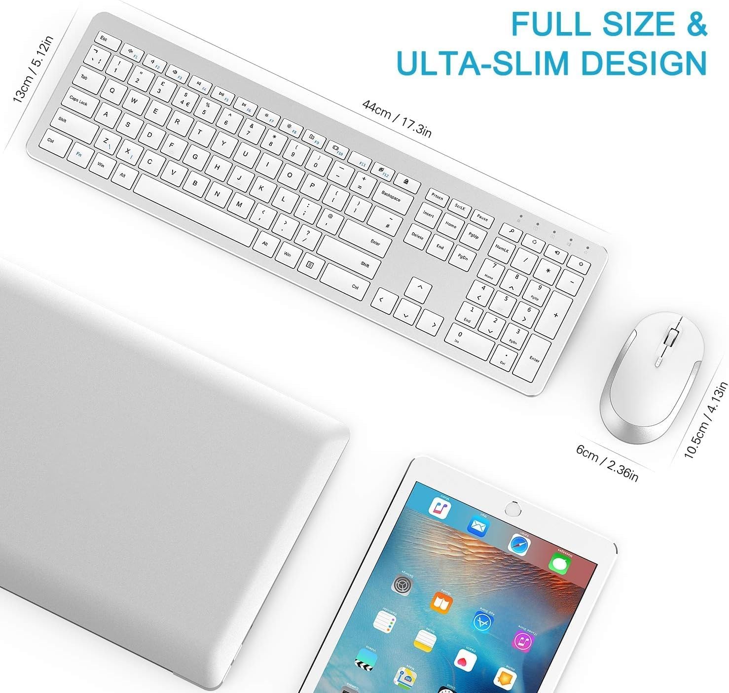 seenda Wireless Keyboard and Mouse Set, SK38 Ultra Slim Quie... - Image 9