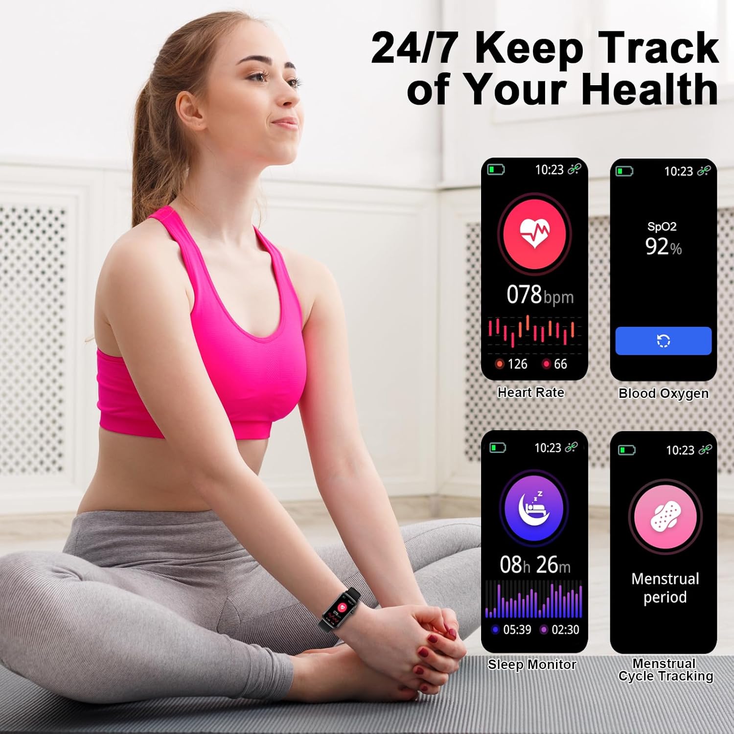 2026 Smart Watch for Men Women, 24/7 Healthy Fitness Tracker... - Image 6
