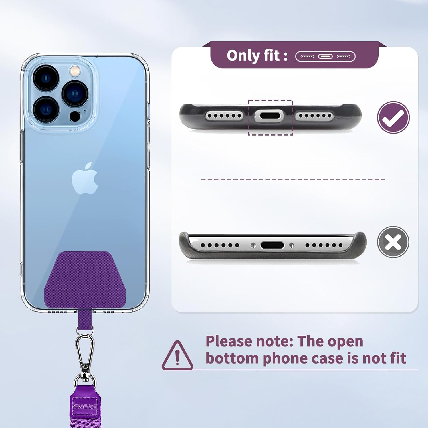 CACOE Universal Mobile Phone Chain, 2 Pcs Adjustable Collar ... - Image 4