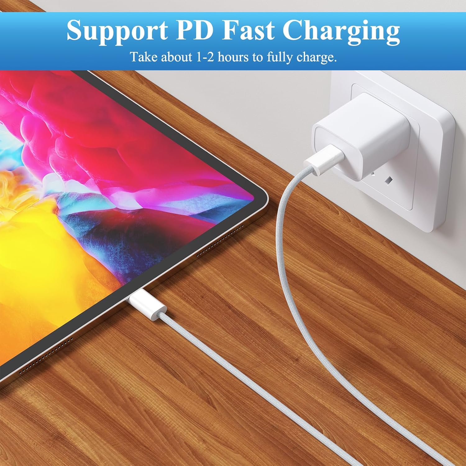 Oumida USB C Cable for AirPods 4 Charger Cable 1M/2Pack, USB... - Image 4