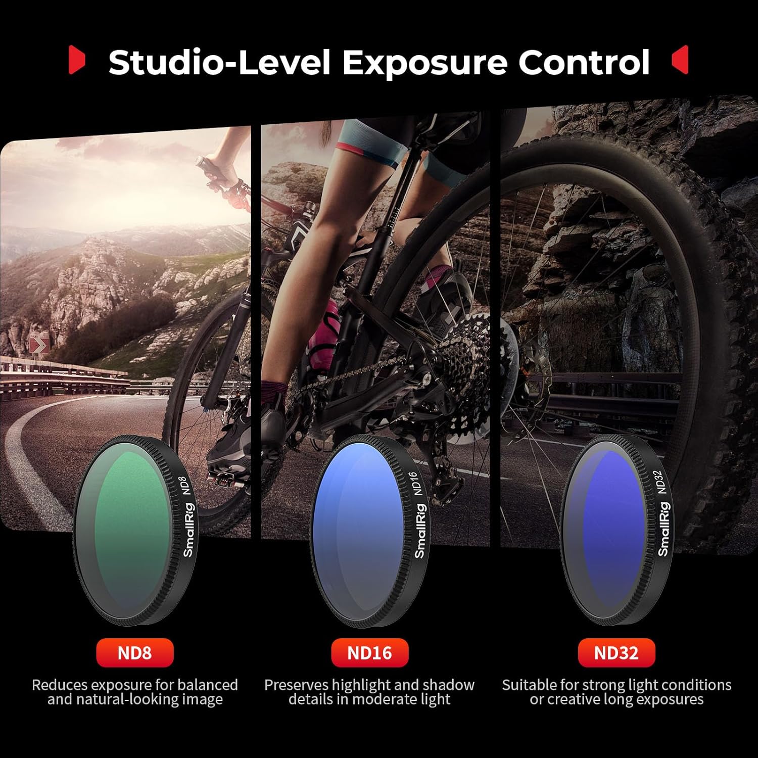 SMALLRIG ND Filter Kit for DJI Osmo Action 6, 5 Pack CPL ND8... - Image 3