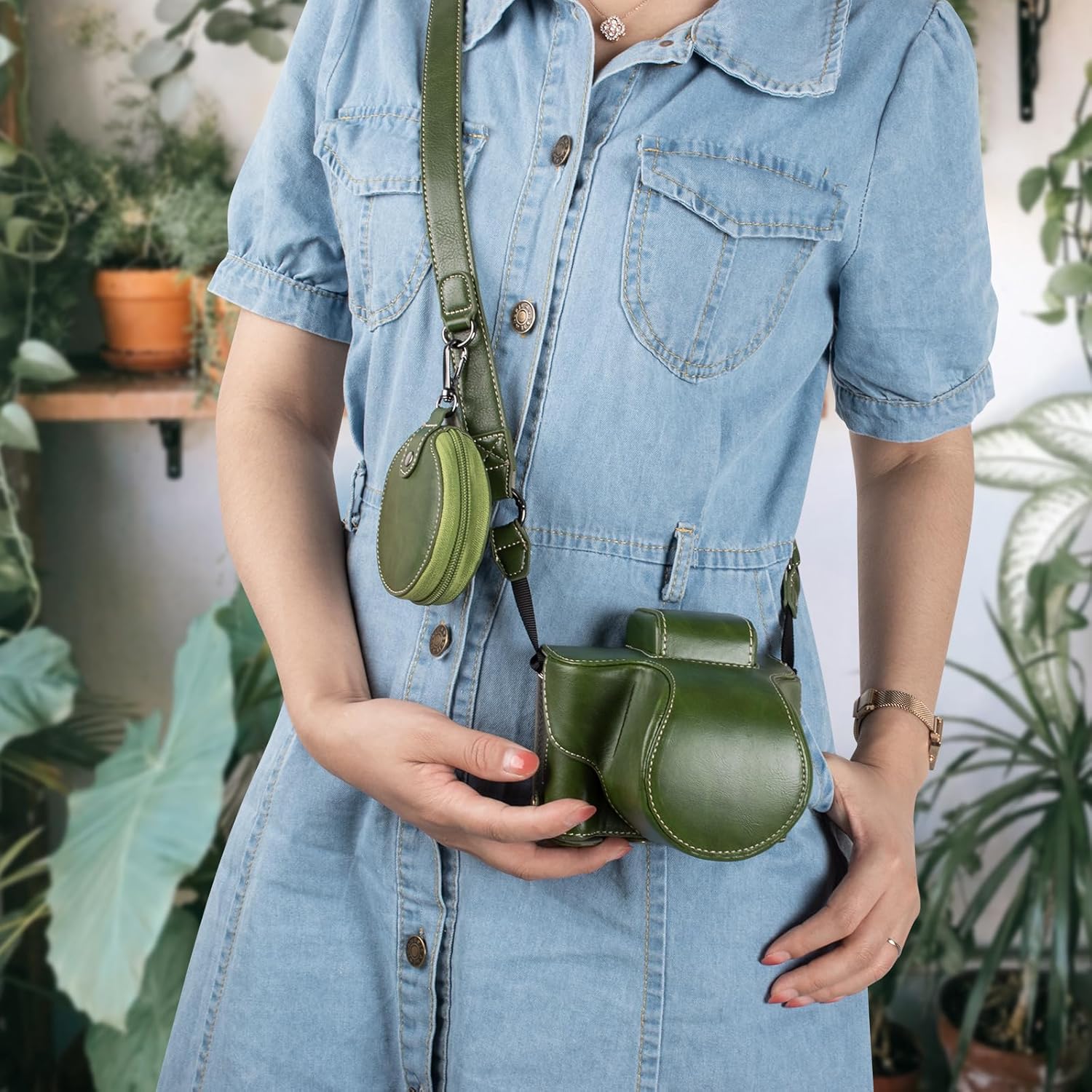 MUZIRI KINOKOO EOS R50 R100 Camera Case, Retro PU Leather Pr... - Image 8