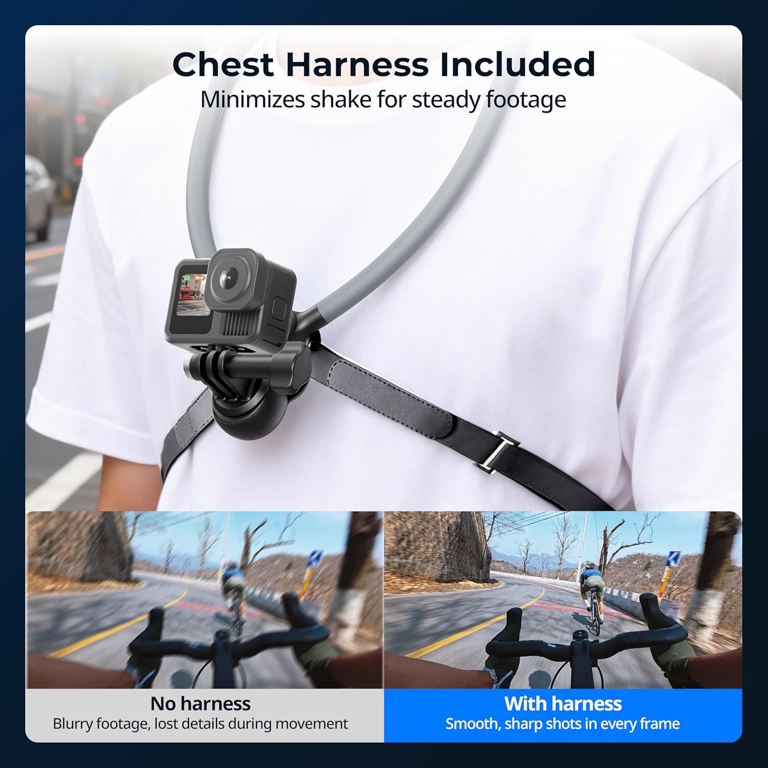SMALLRIG Neck Mount with Chest Strap for Action Cameras, wit... - Image 6