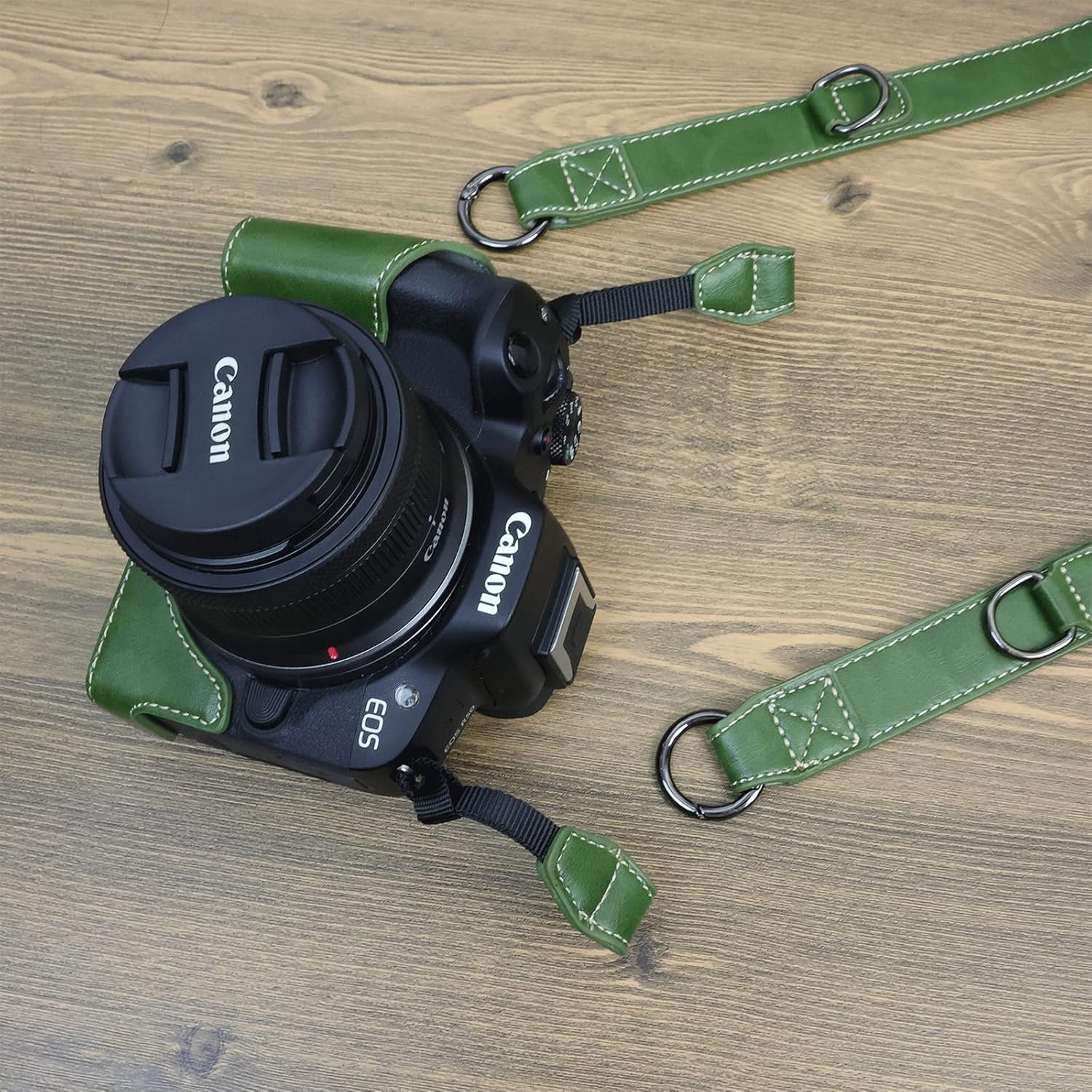 MUZIRI KINOKOO EOS R50 R100 Camera Case, Retro PU Leather Pr... - Image 10