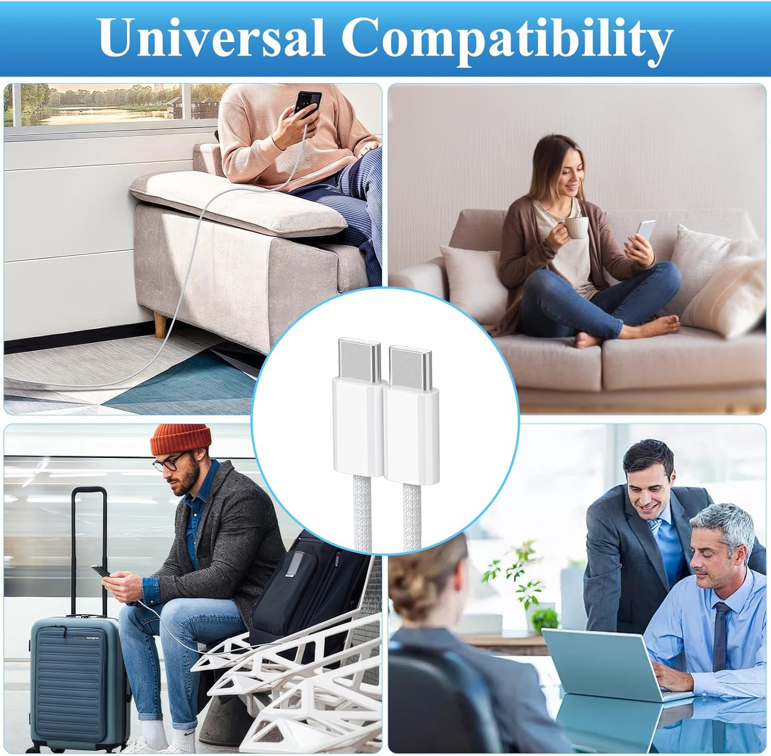 Oumida USB C Cable for AirPods 4 Charger Cable 1M/2Pack, USB... - Image 7