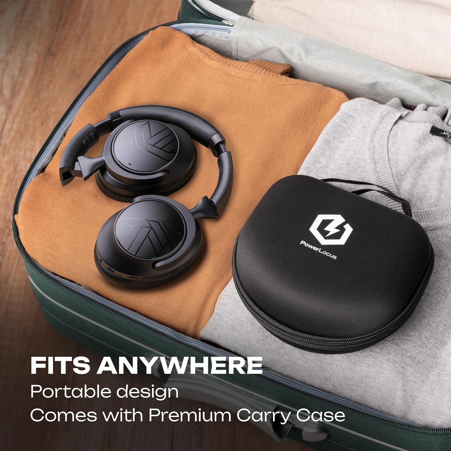 PowerLocus Active Noise Cancelling, 70 Hours Playtime Over E... - Image 9