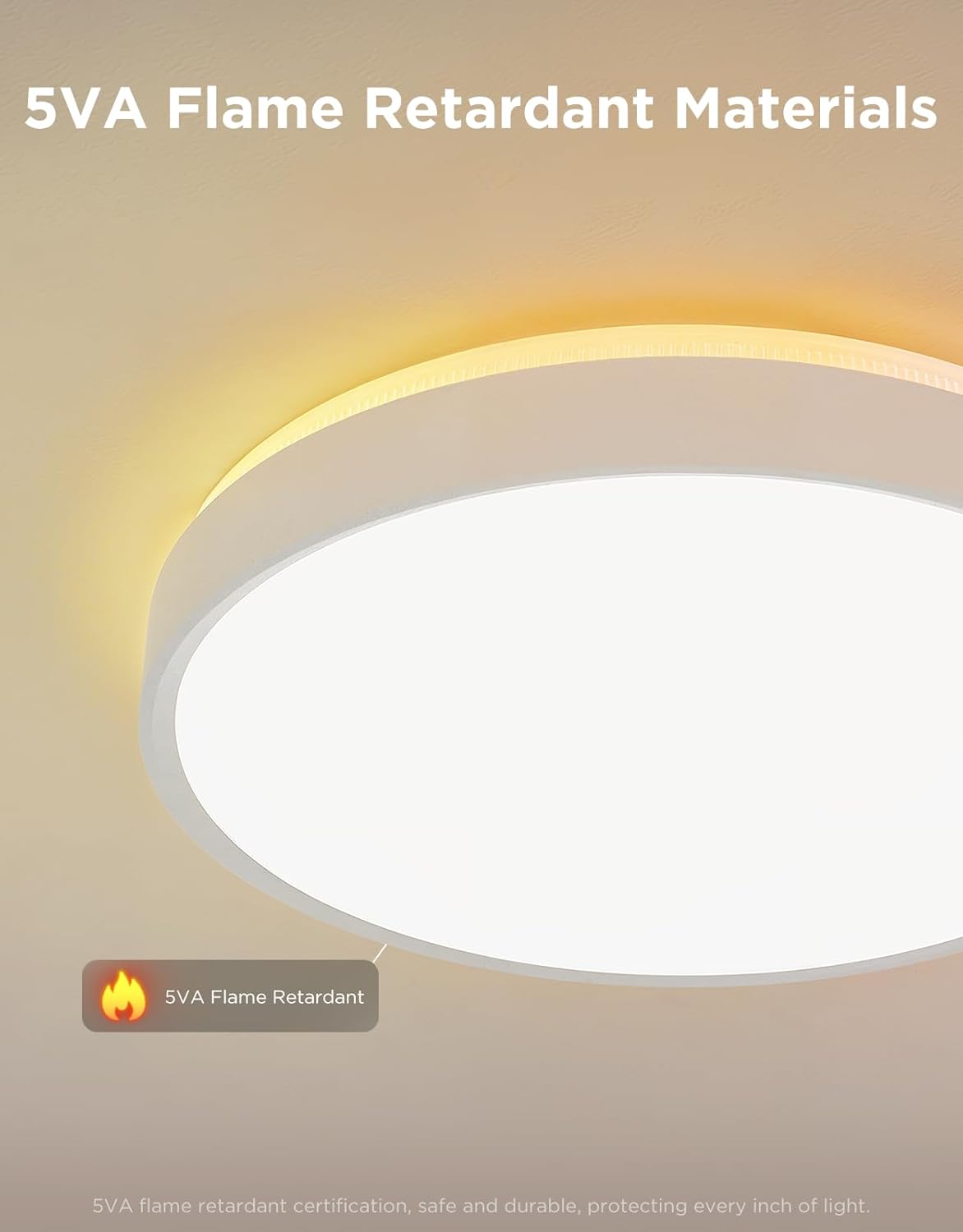 Govee RGBIC Ceiling Light 48.5W, Smart LED Ceiling Light 430... - Image 7