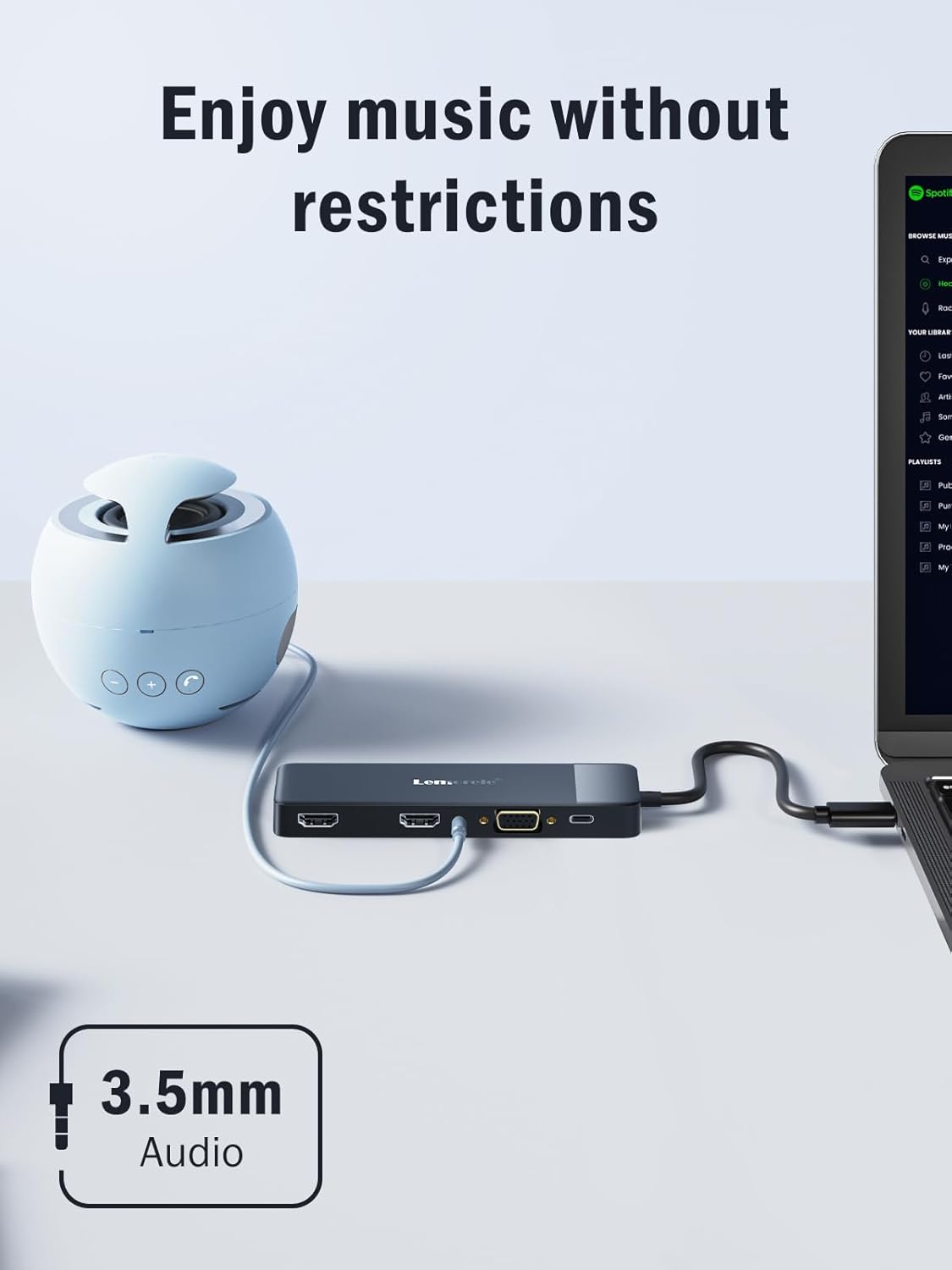 Docking Station USB C Hub 3*Display- 10 in 1, Lemorele USB C... - Image 10