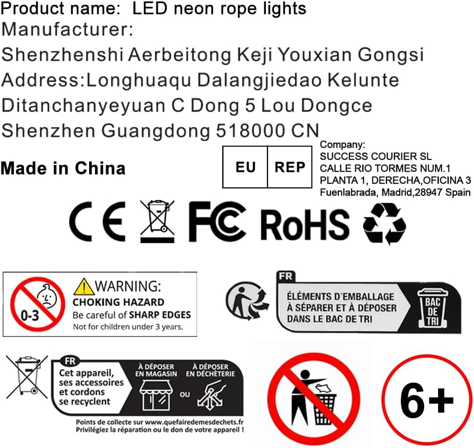 AILBTON 6m Led Neon Rope Lights,Flexible Led Rope Lights,Con... - Image 3