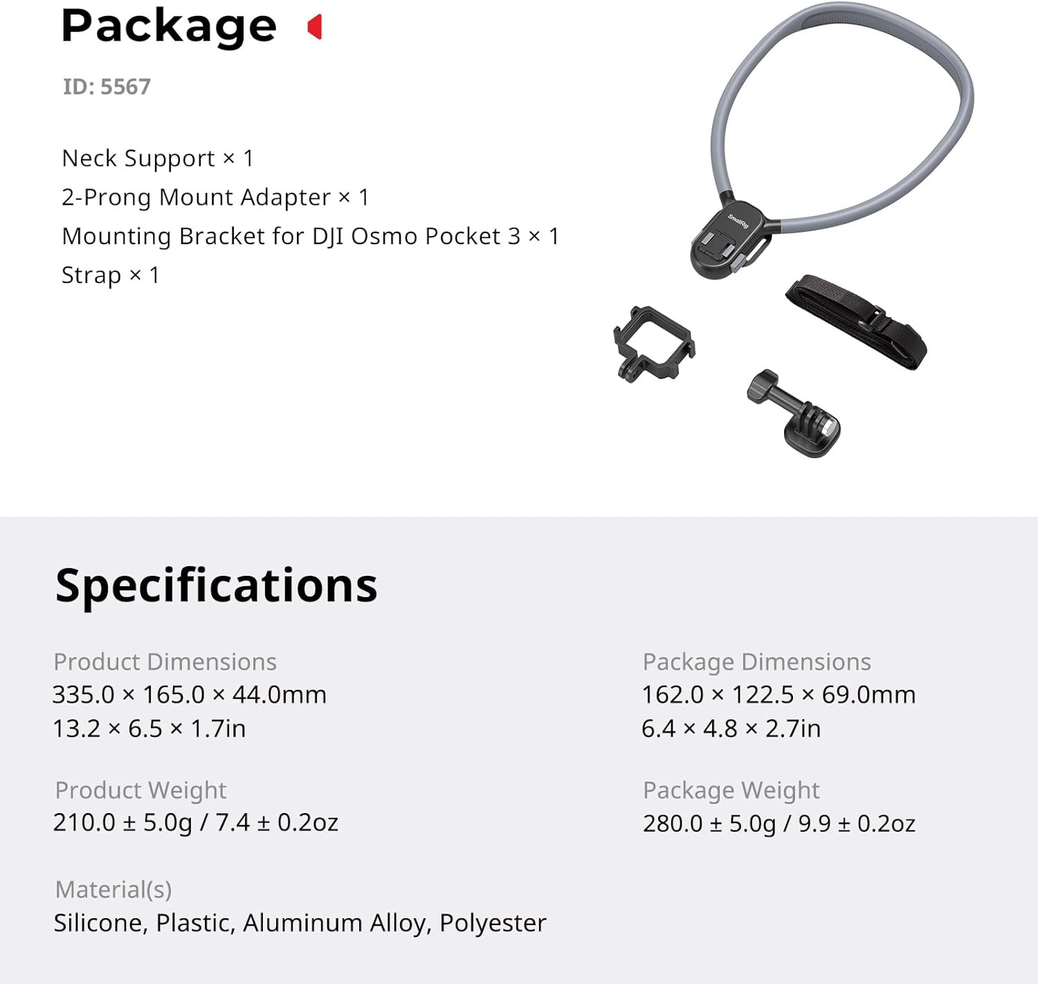 SMALLRIG Magnetic Neck Mount with Chest Strap for Action Cam... - Image 8
