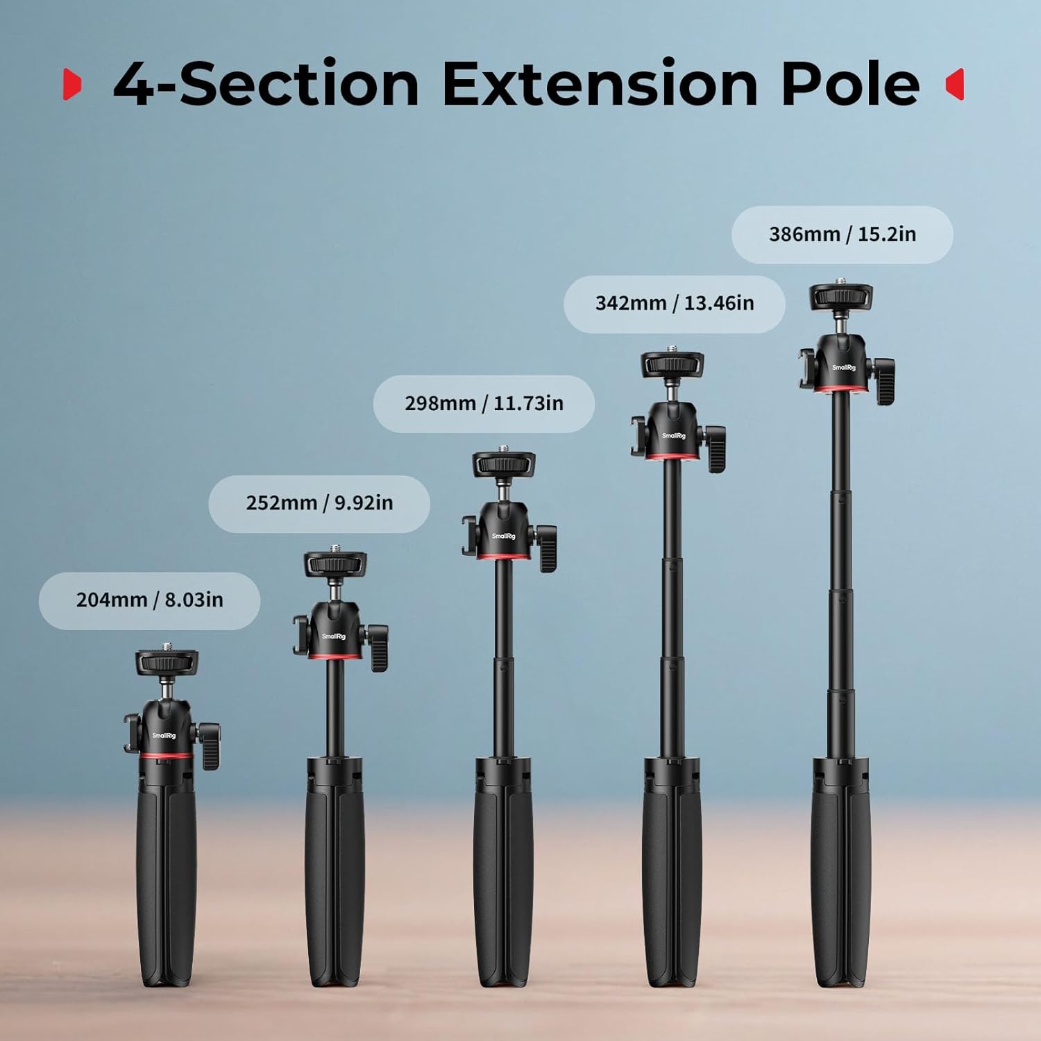 SMALLRIG Portable Mini Desktop Tripod, Tabletop Tripod in Ca... - Image 5