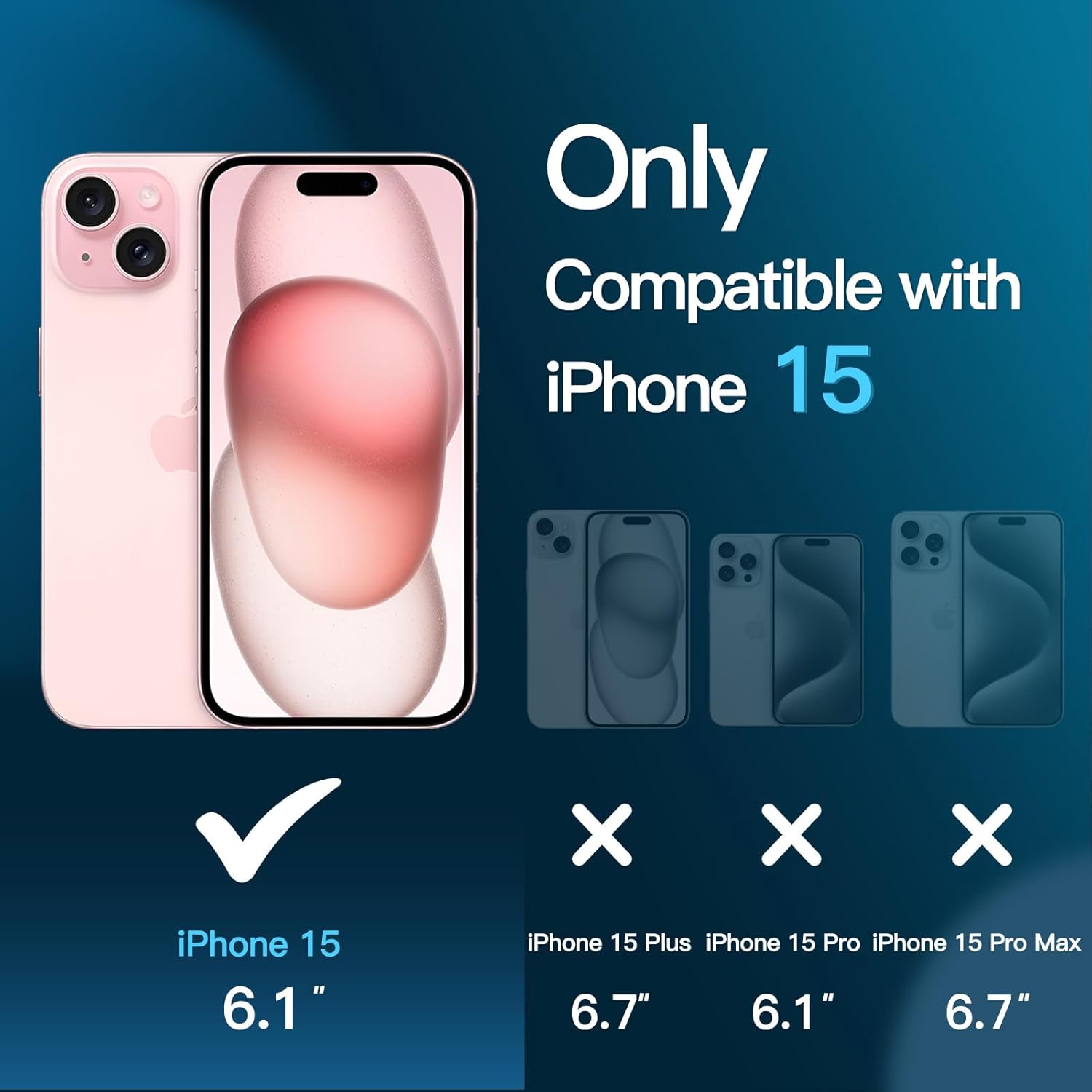 JETech Screen Protector for iPhone 15 6.1-Inch, Tempered Gla... - Image 4