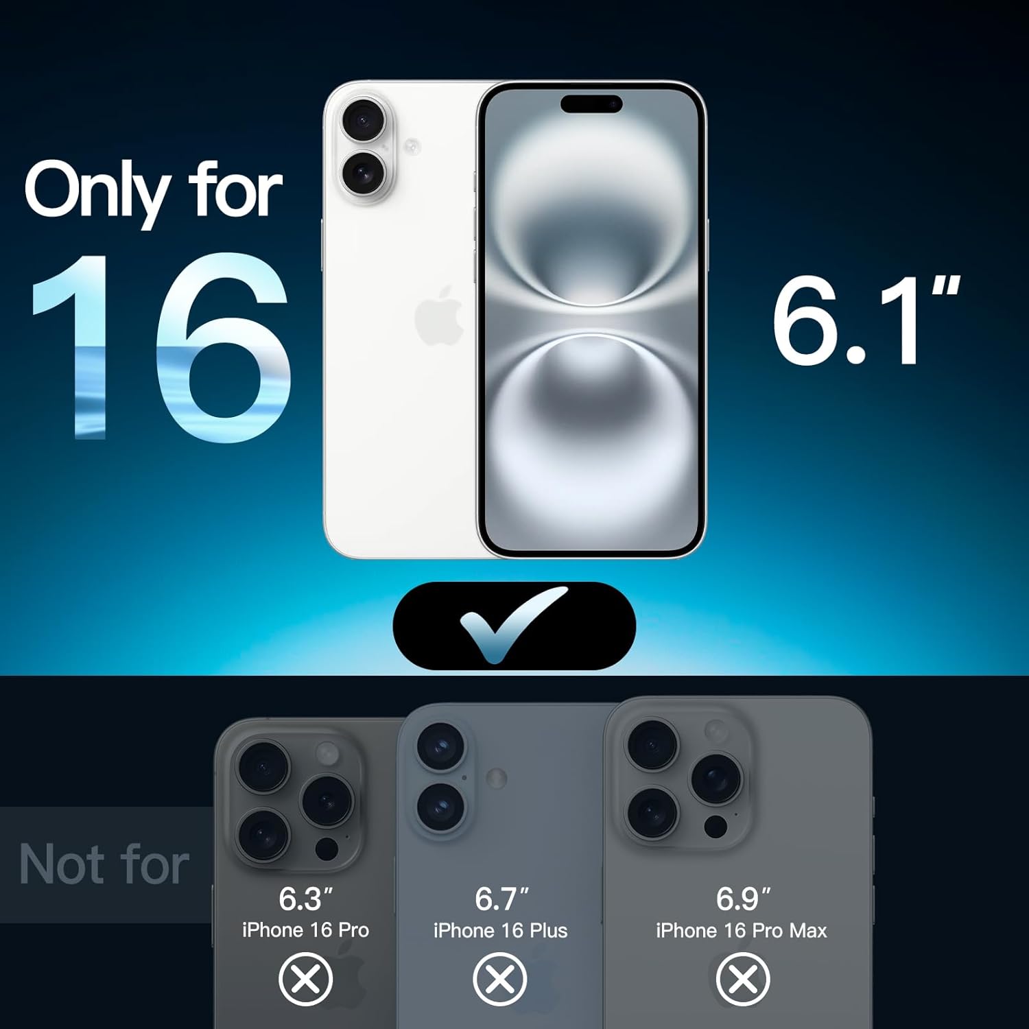 JETech Screen Protector for iPhone 16 6.1-Inch, Tempered Gla... - Image 3