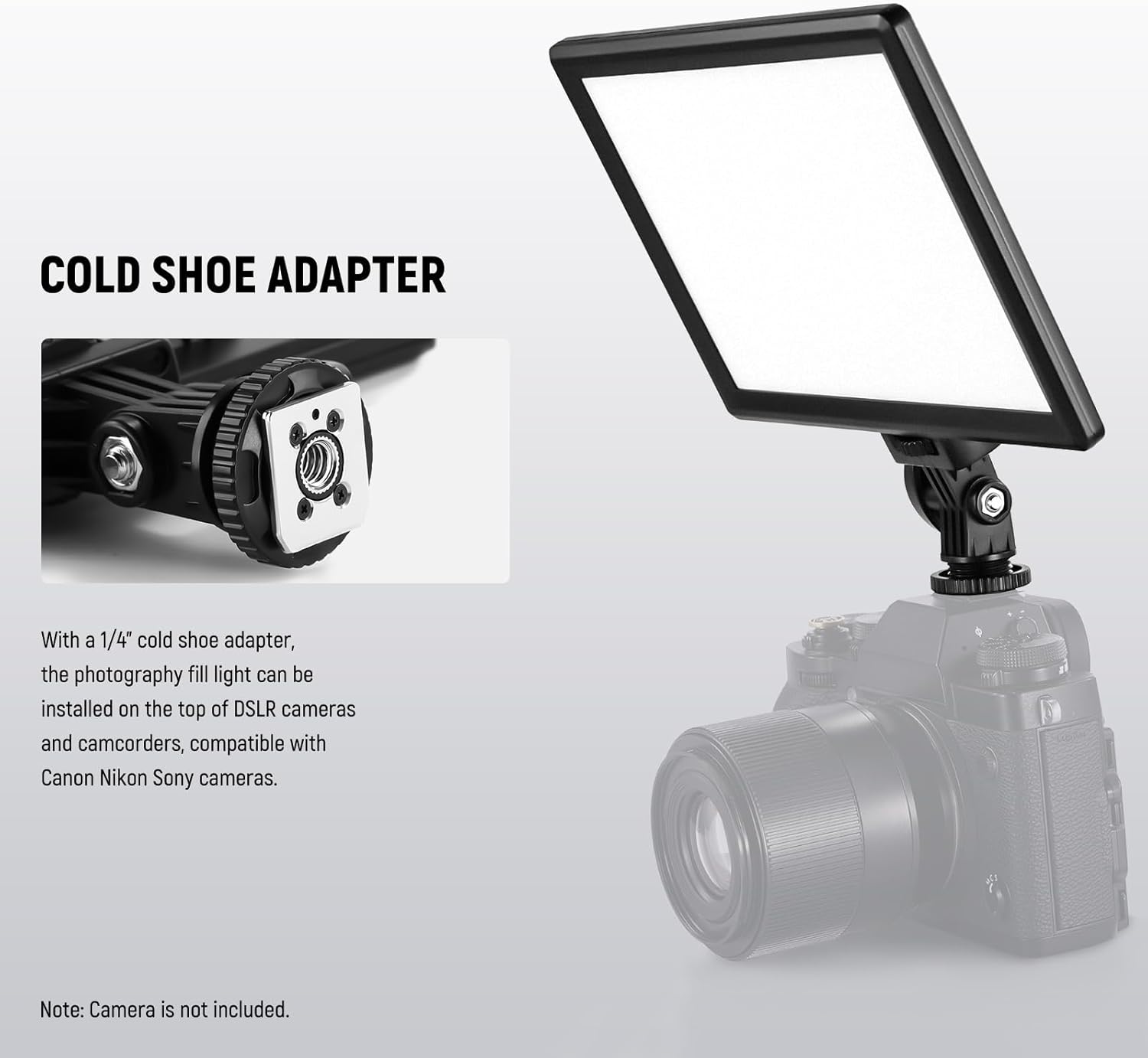 NEEWER 9" LED Video Light Panel, Dimmable DSLR Camera Soft L... - Image 7