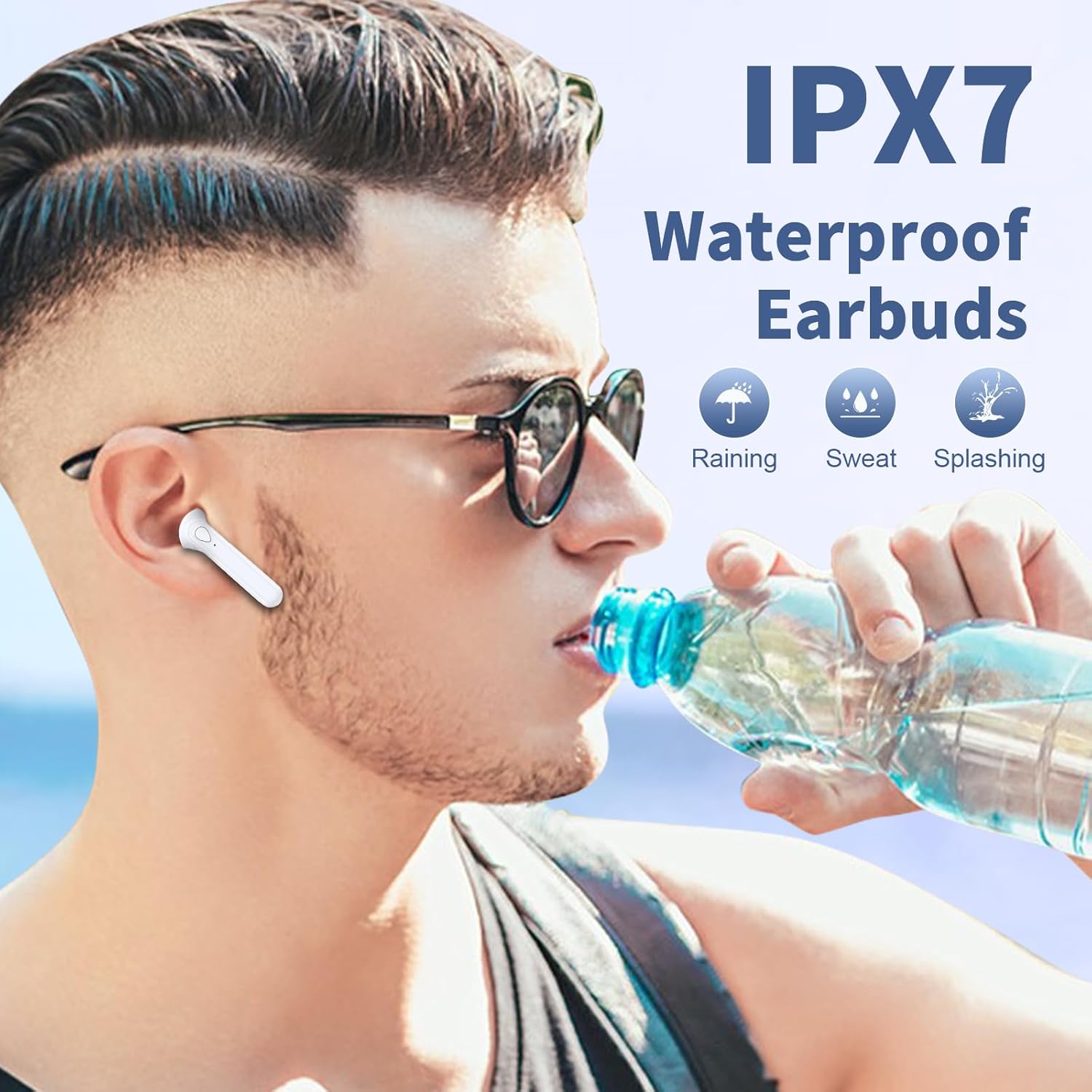 Wireless Earbuds, V5.3 Bluetooth Headphones, 48H Playtime LE... - Image 7
