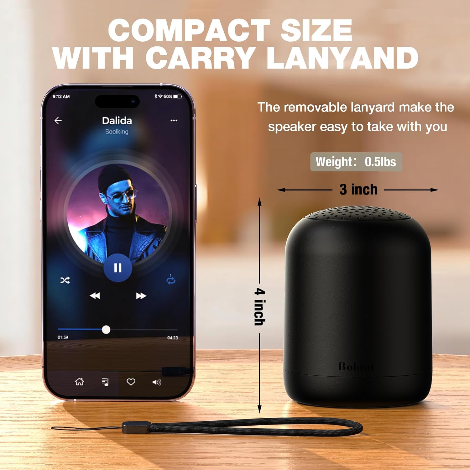 Bobtot Portable Bluetooth Speaker Wireless - Waterproof Mini... - Image 9