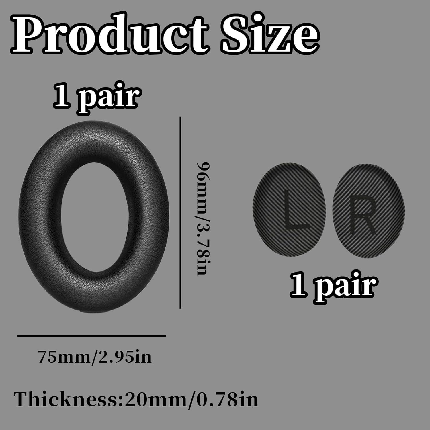 2Pcs Professional Replacement Ear Pads Compatible with Bose ... - Image 3
