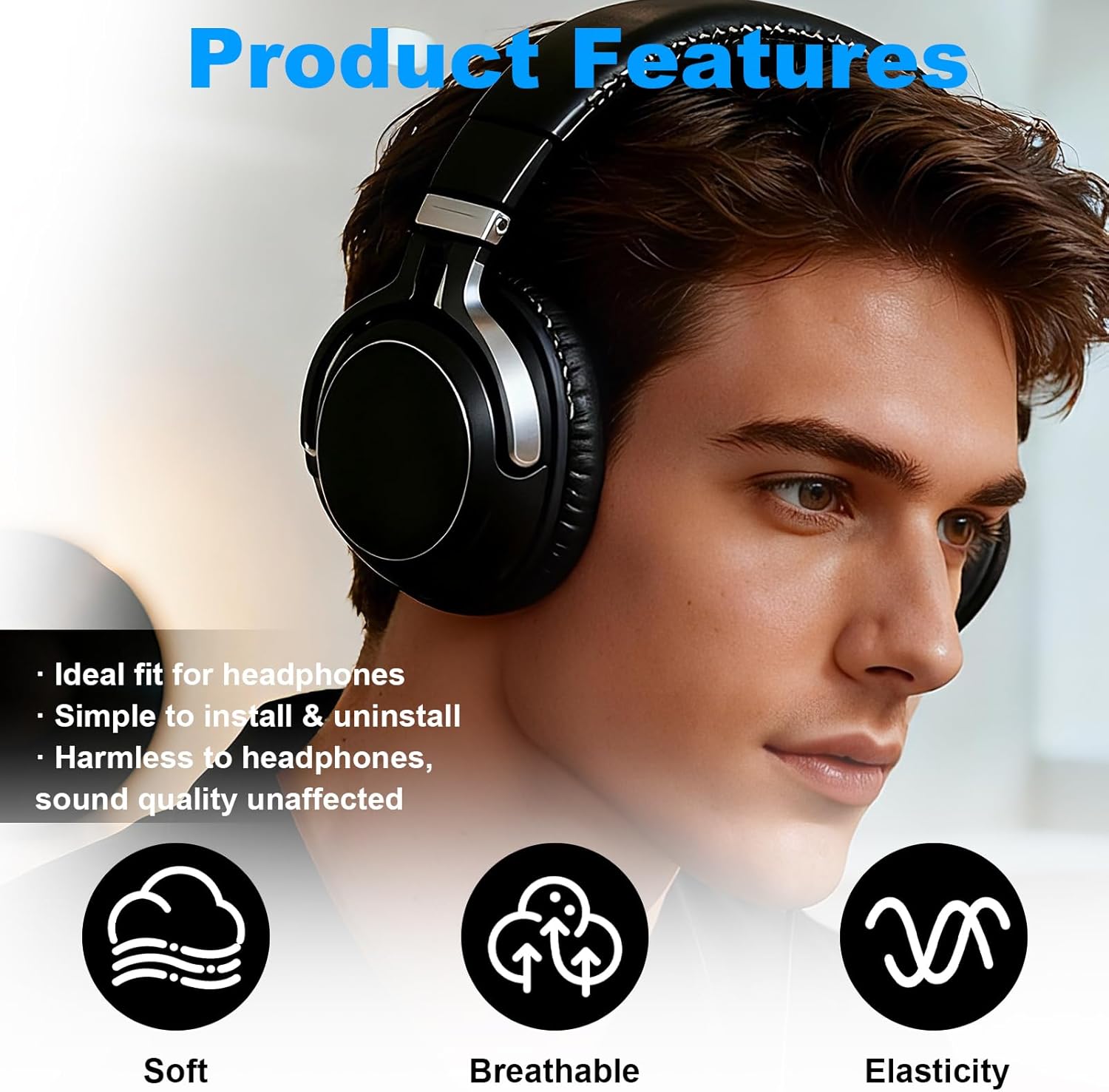 Replacement Ear Pads Cushions for Bose QuietComfort QC45 Ear... - Image 6
